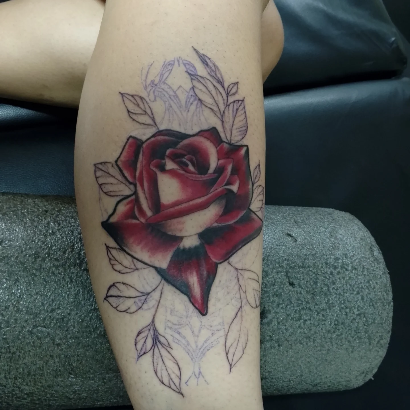 Rose realism tattoo on the forearm by Alexander Tattooink