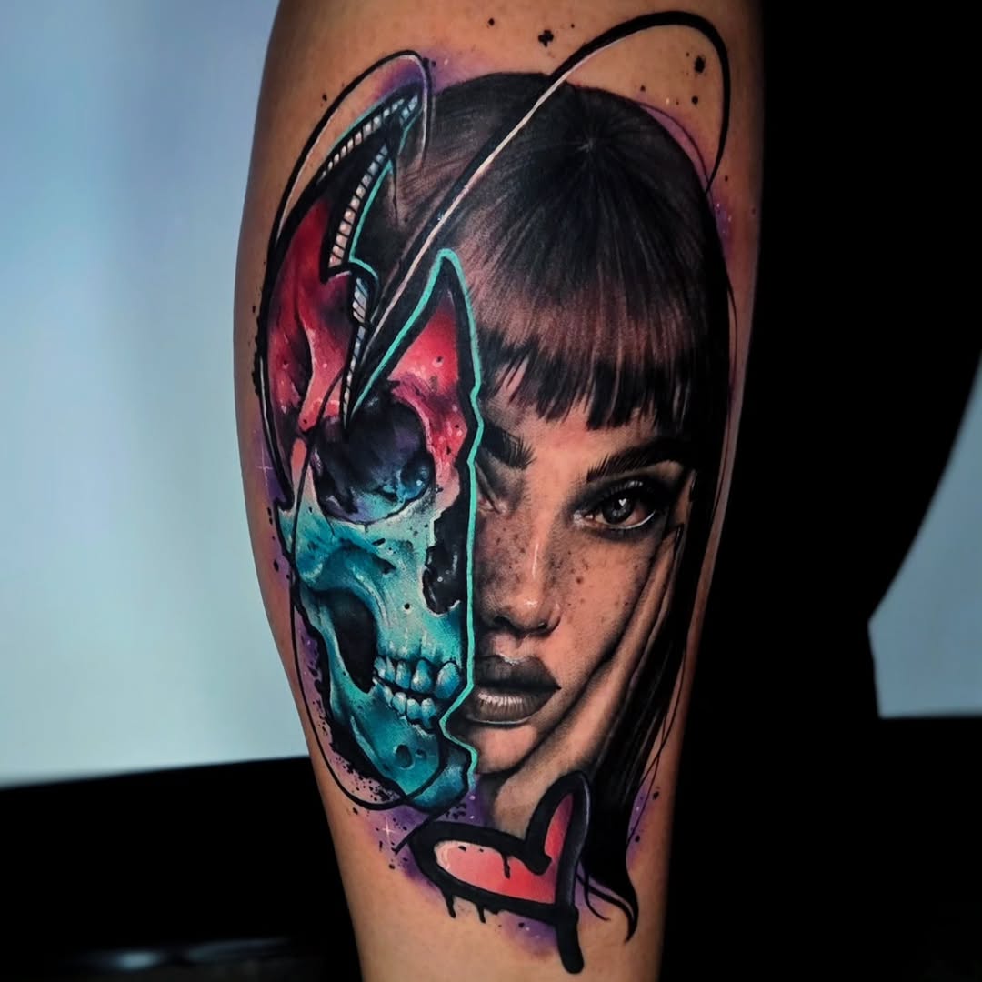 Tattoo by @victor_hatch_tattoos — realism, trash_polka