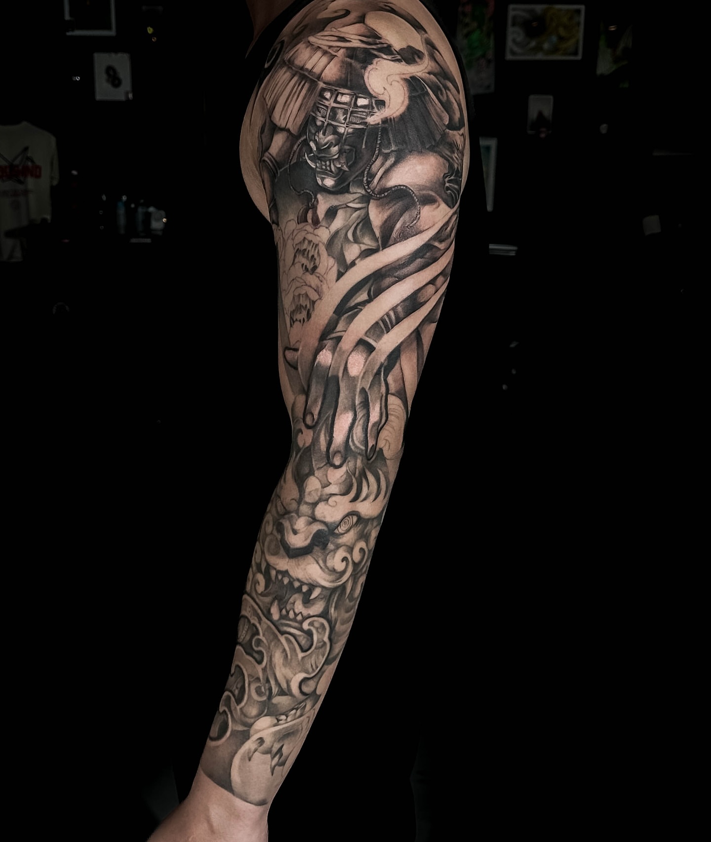 Samurai warrior japanese irezumi tattoo on the forearm by LaurenBeez