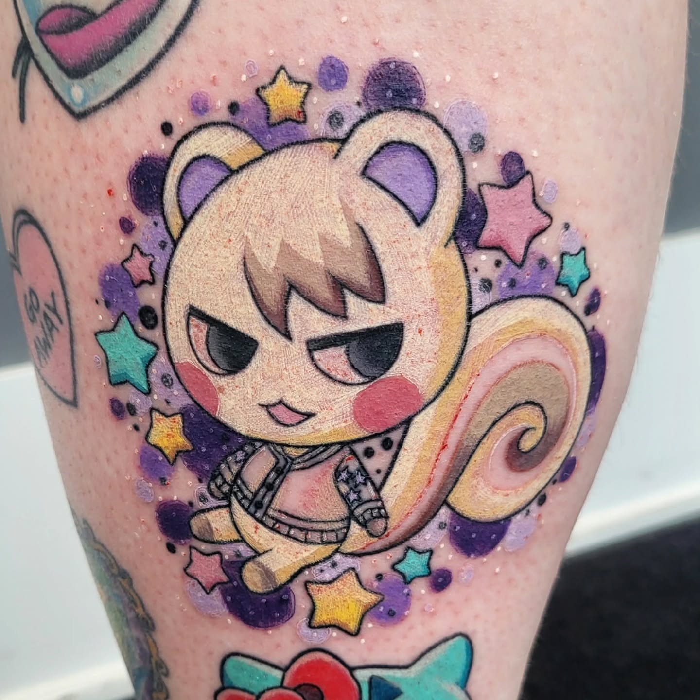 Tattoo by @kawaiikittentattoo β dotwork, anime