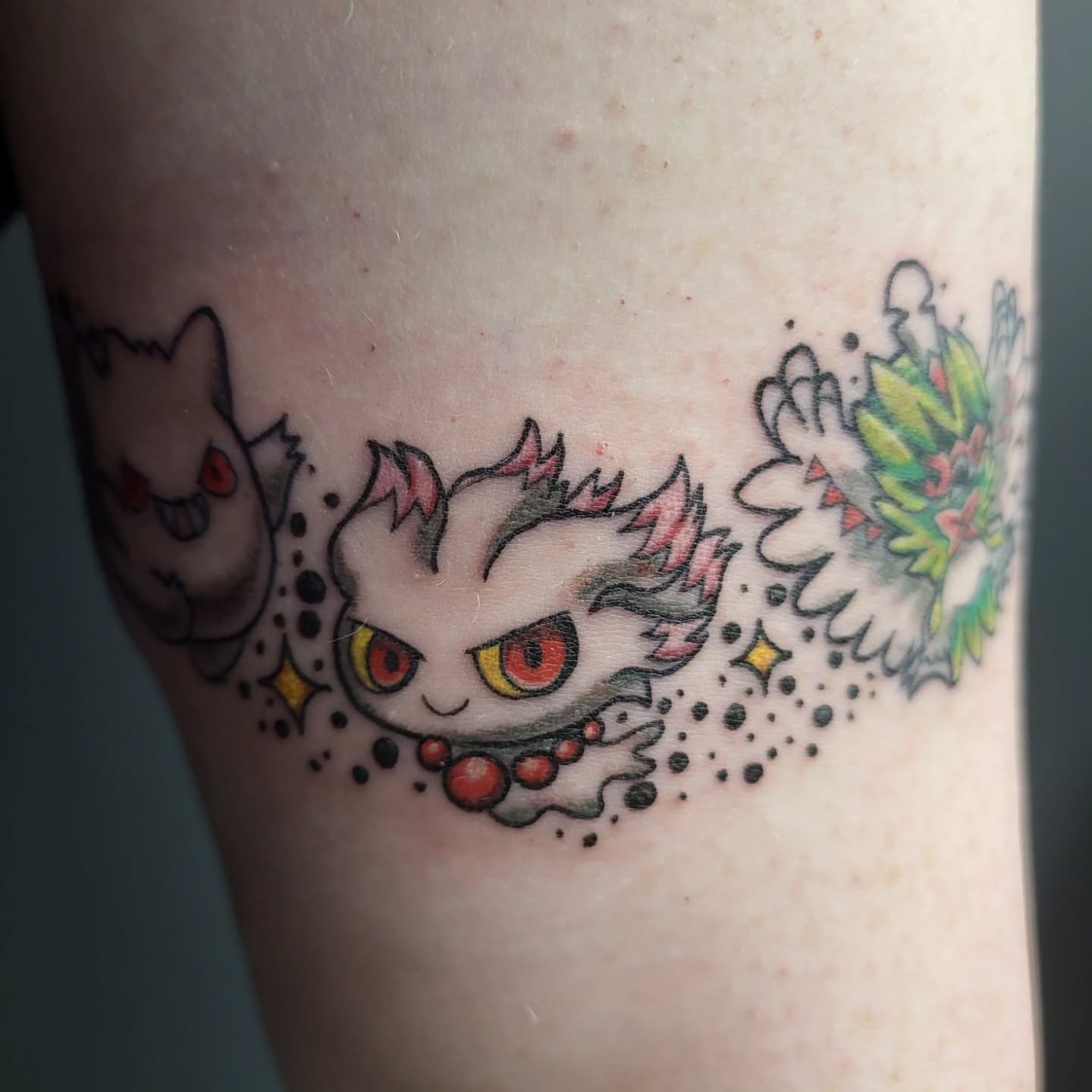 Tattoo by @kawaiikittentattoo β dotwork, anime