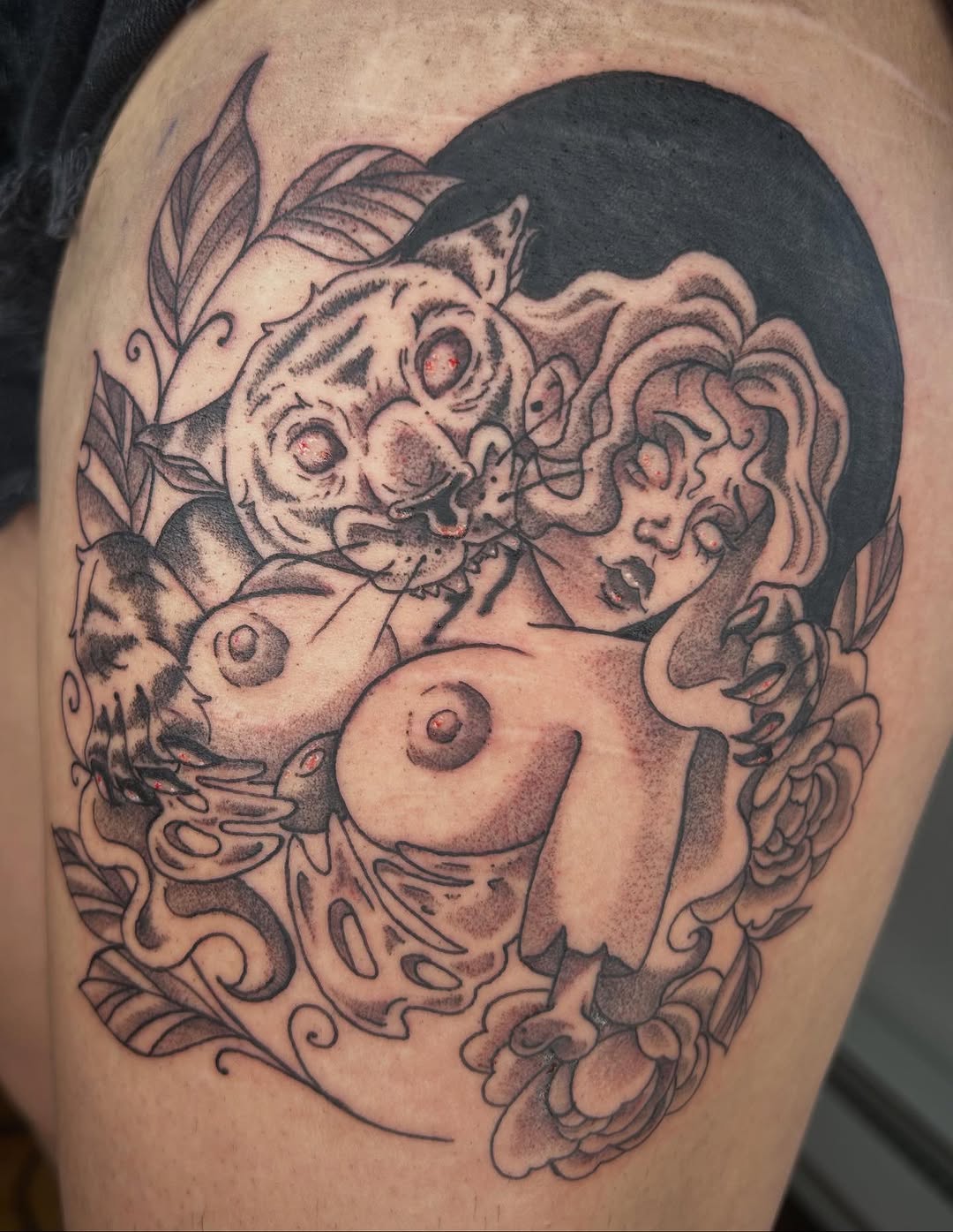 Tattoo by @artbyreilley — neo_traditional, black_and_grey