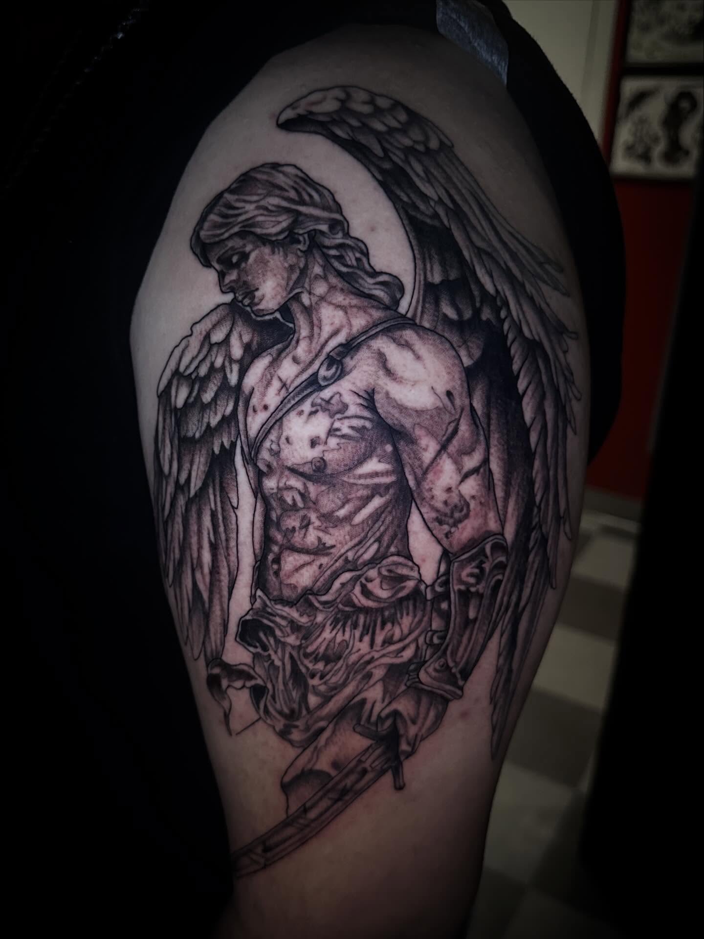 Tattoo by @_inked_ann_ — black_and_grey, realism