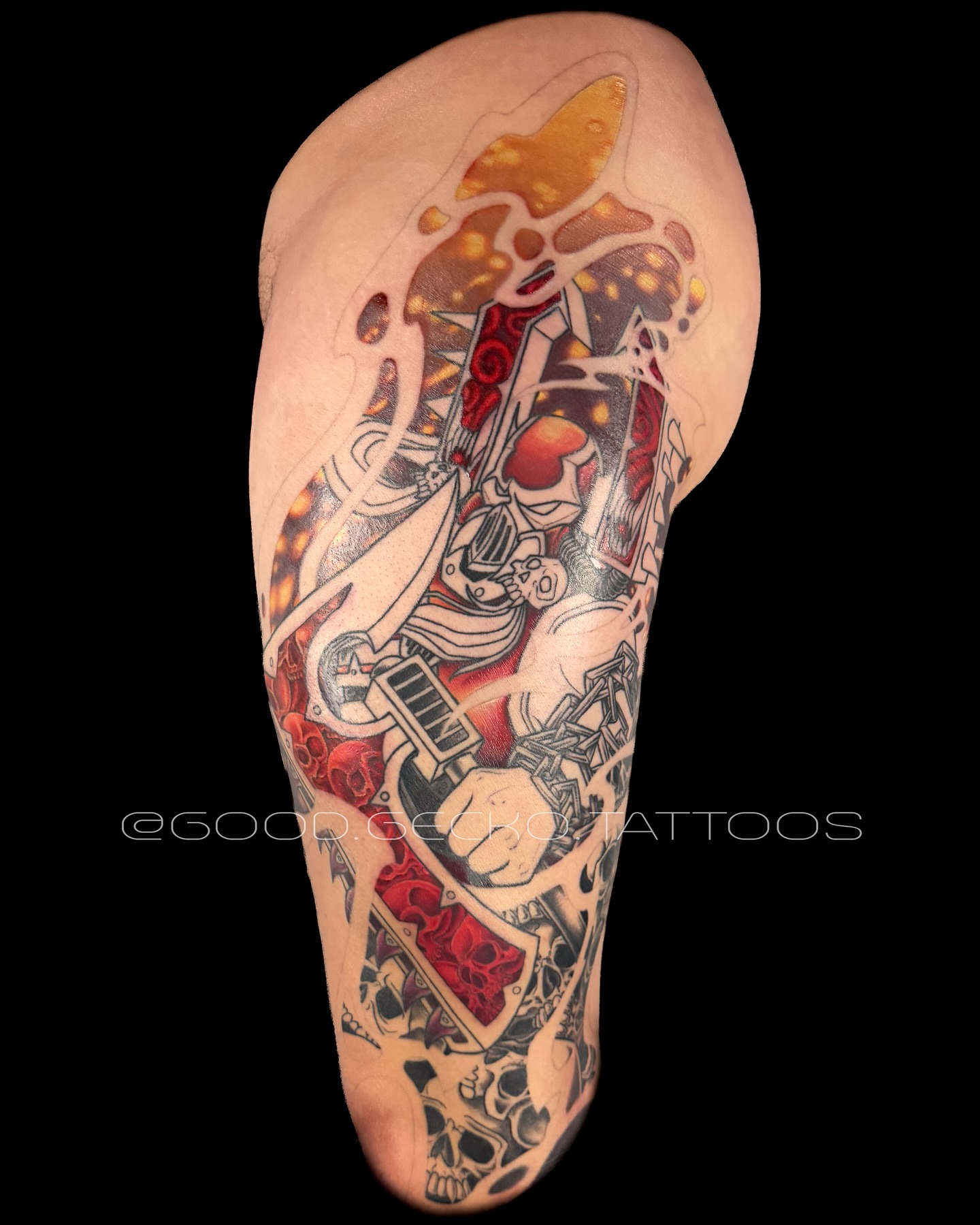 Tattoo by @good.gecko.tattoos — neo_traditional, dark_realism