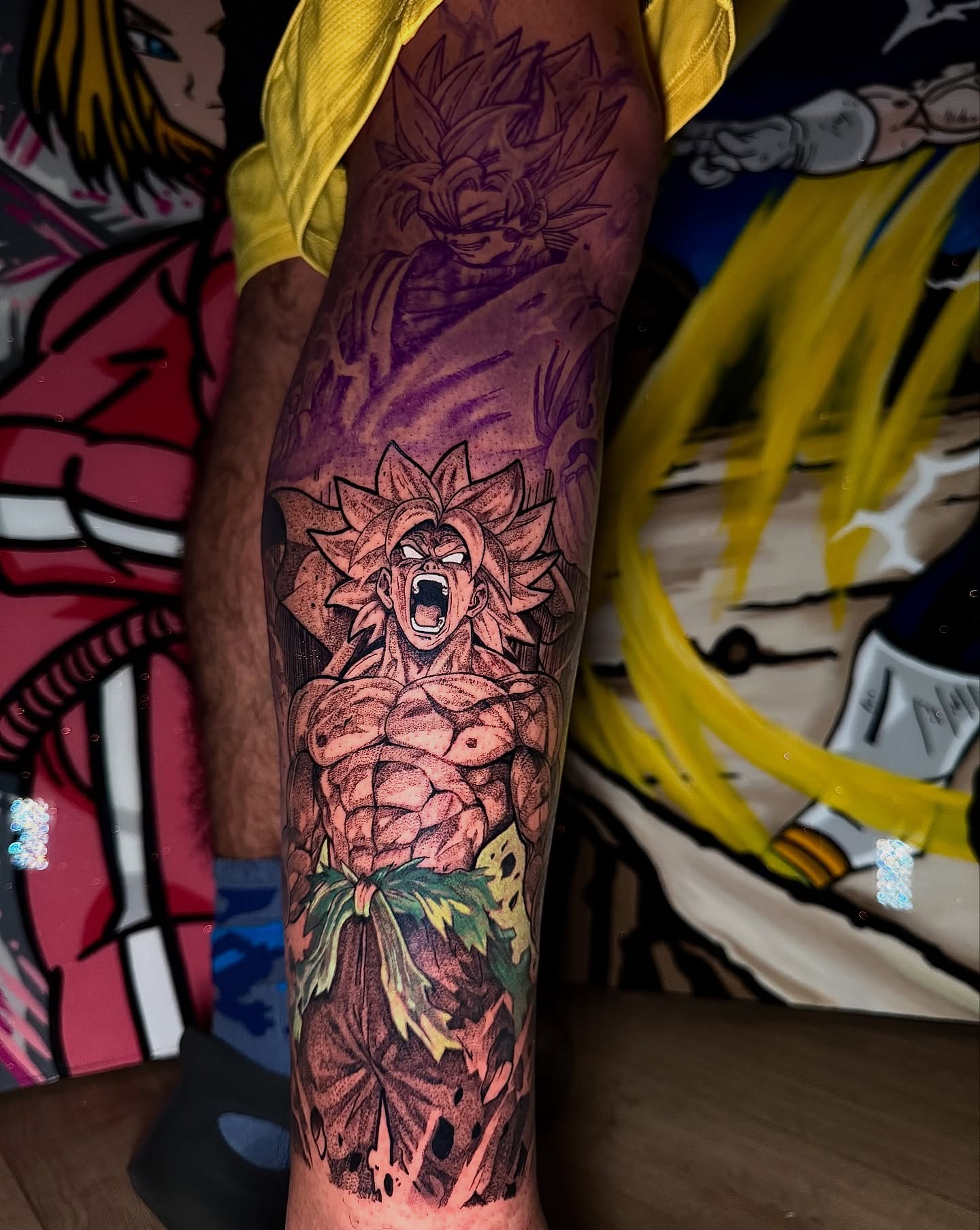 Dragon ball character anime tattoo on the forearm by TattoozbyAlexander
