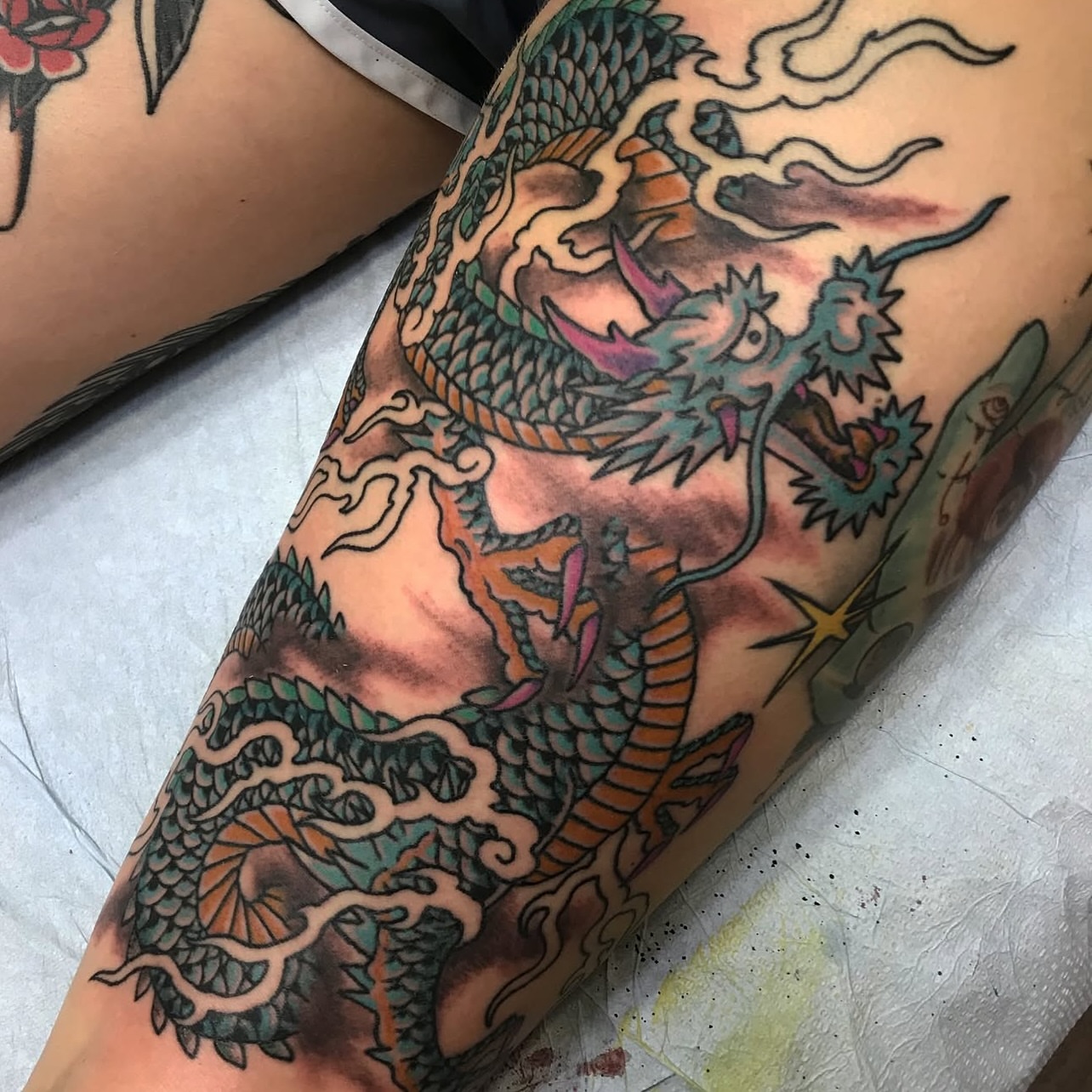 Tattoo by @mrfatdragon — american_traditional