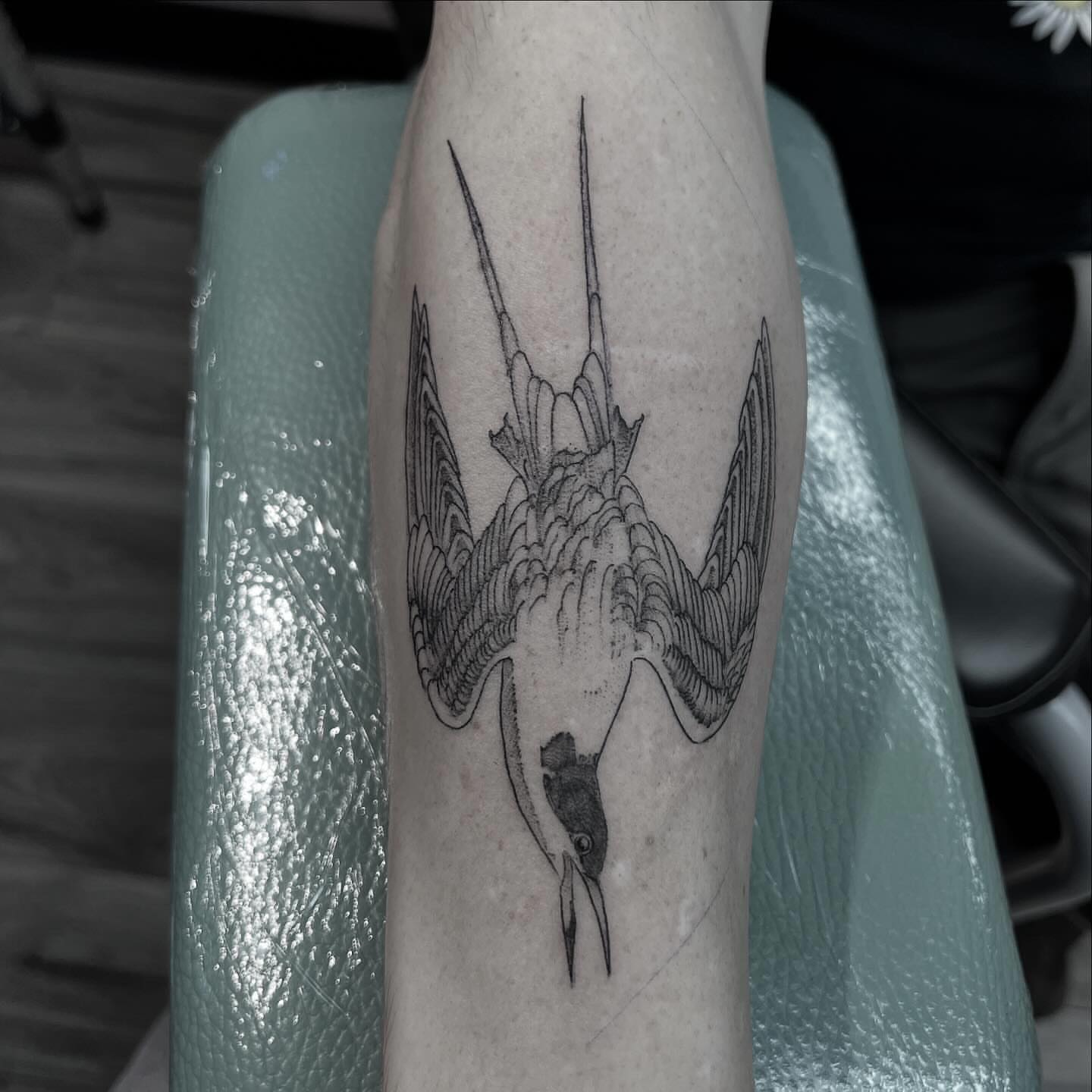 Tattoo by @mattbagodonuts — black_and_grey
