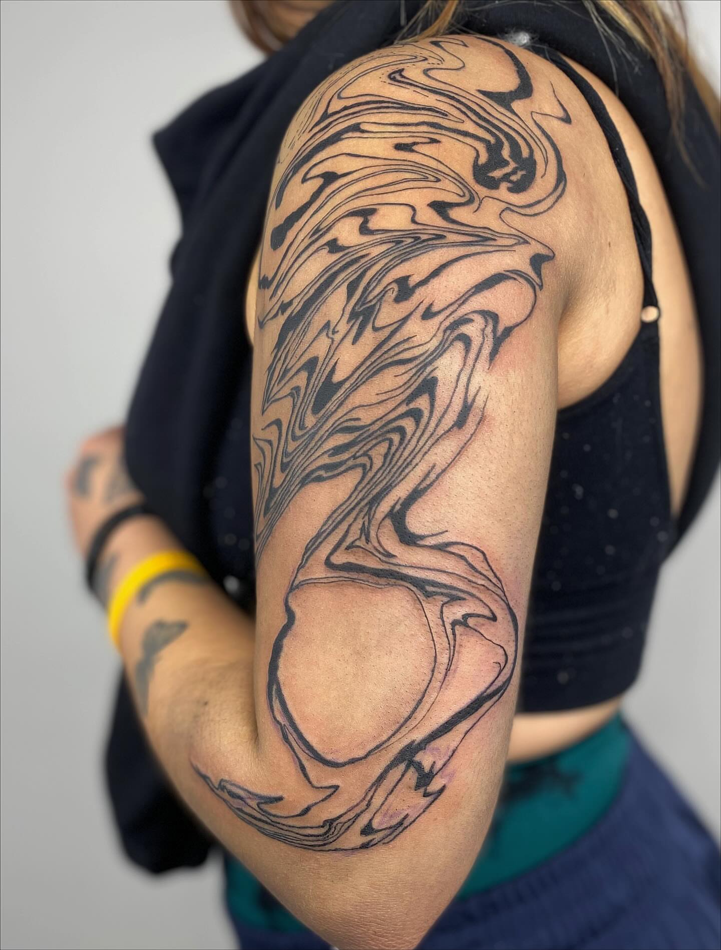 Tattoo by @shortkingtattoo — black_and_grey