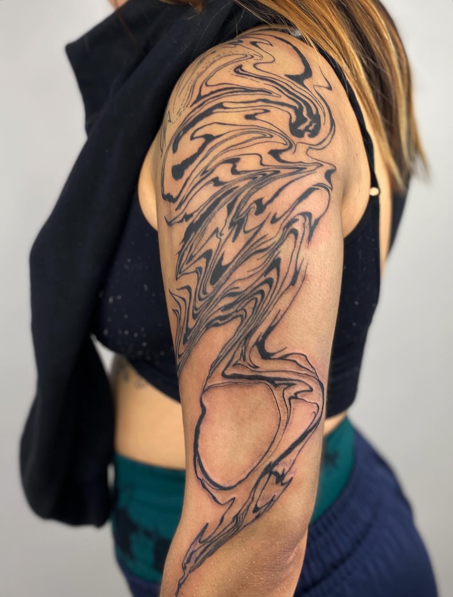 Tattoo by @shortkingtattoo — black_and_grey