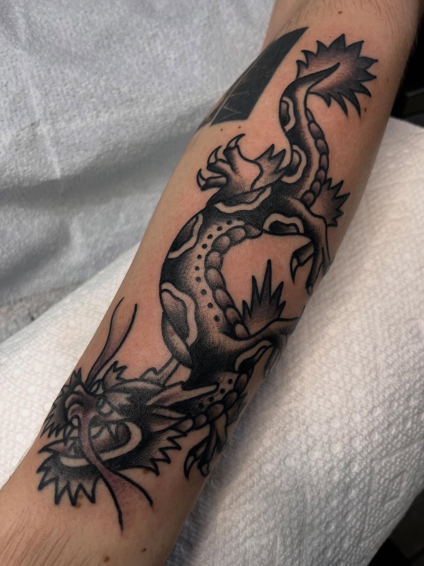 Tattoo by @austinhowardtemple โ dotwork, black_and_grey