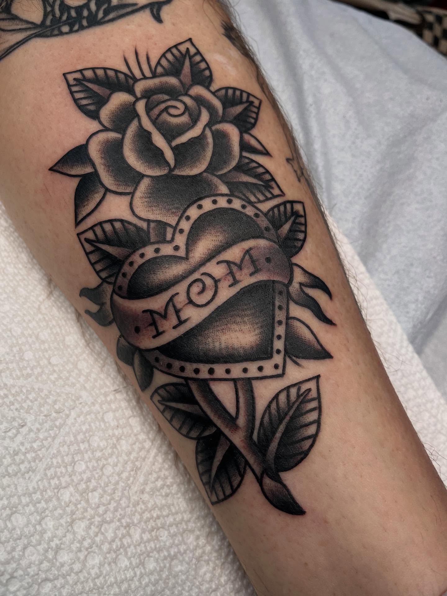 Tattoo by @austinhowardtemple โ american_traditional, black_and_grey