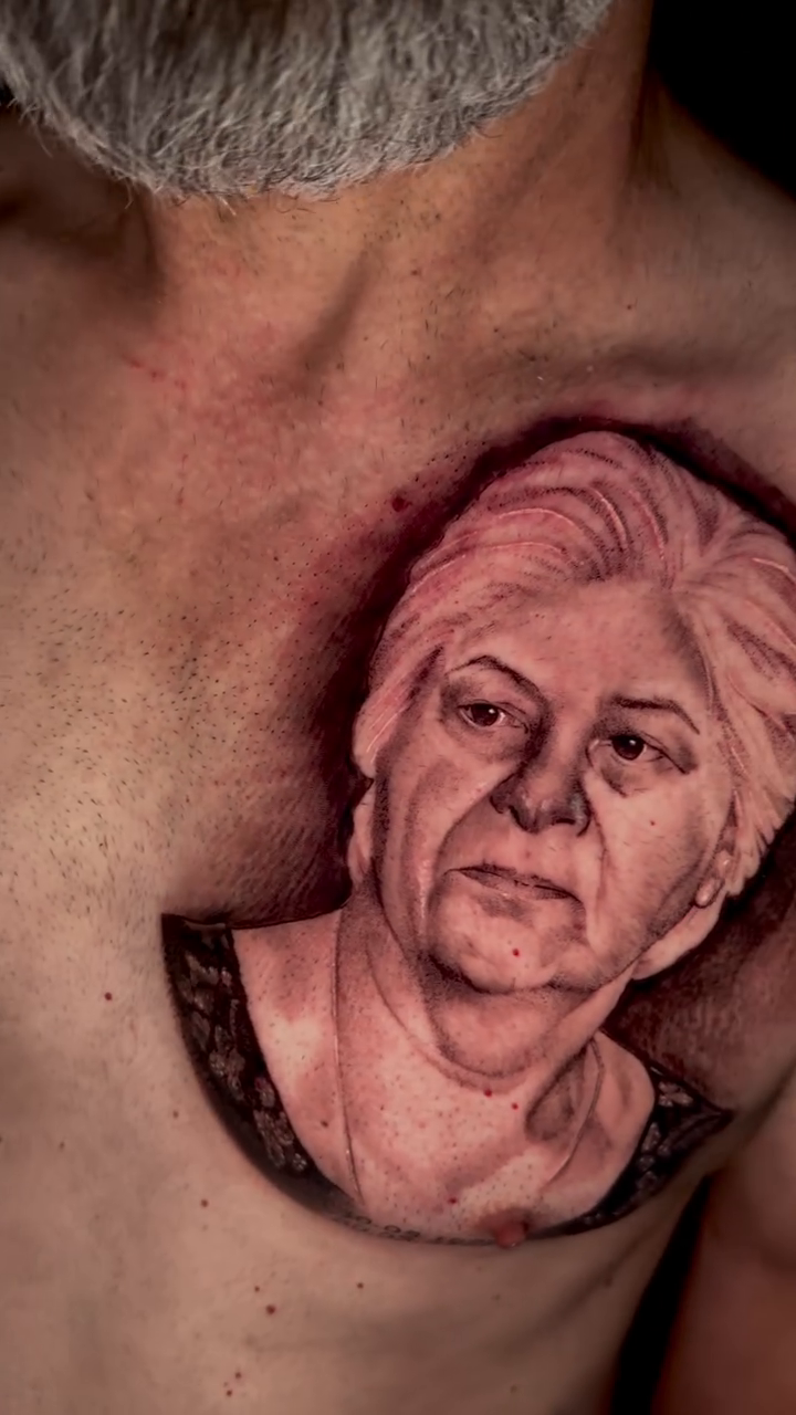 Portrait of a woman realism tattoo by ☆ LULU ☆ Licence No. 108595