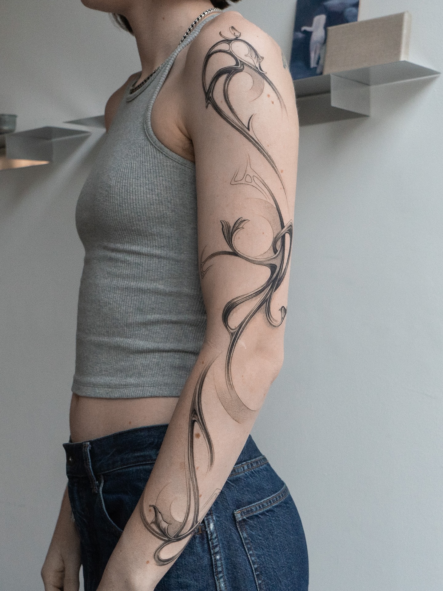 Tattoo by @lemontreeink — black_and_grey