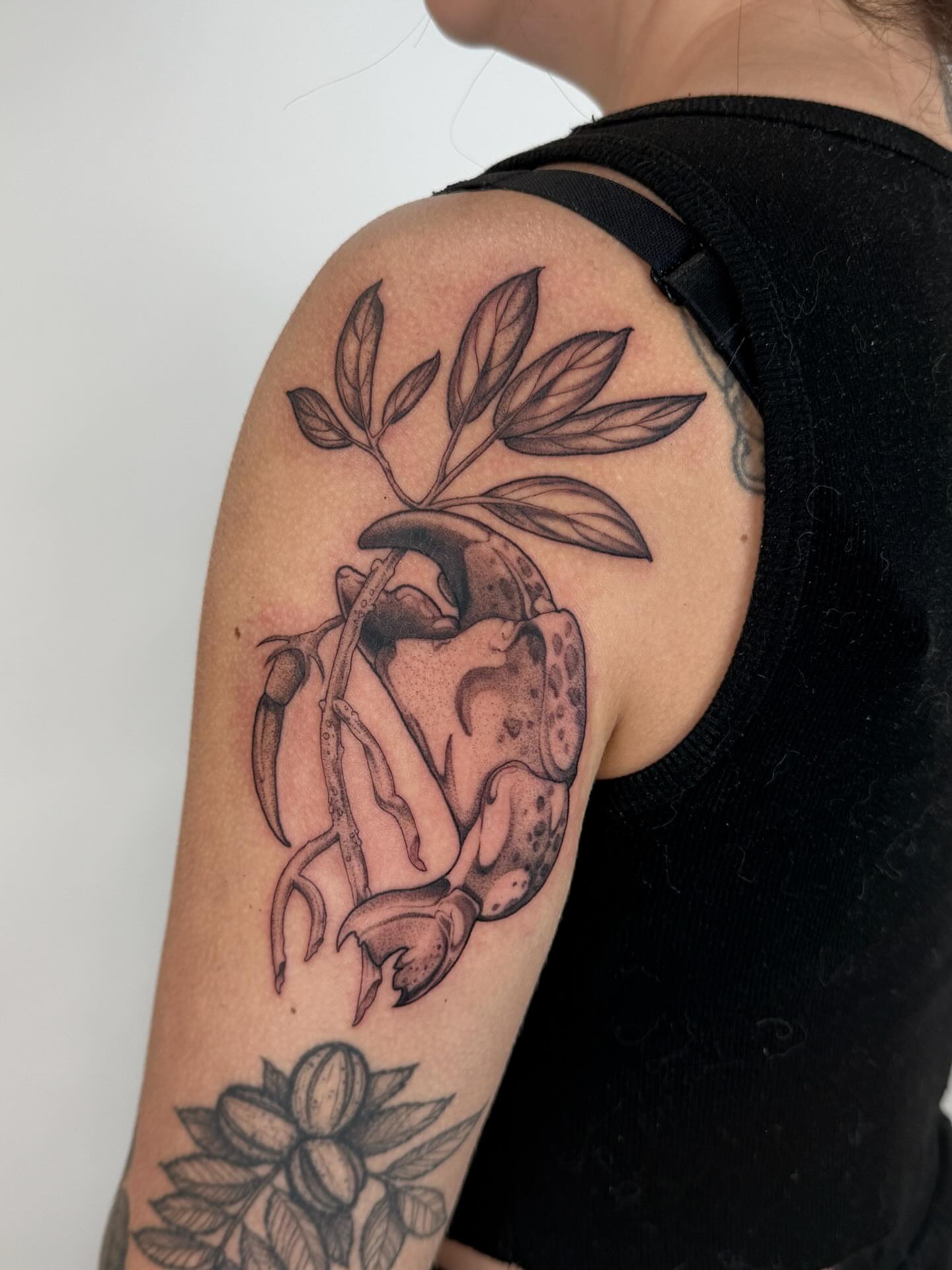 Tattoo by @horsegirltats — realism, black_and_grey