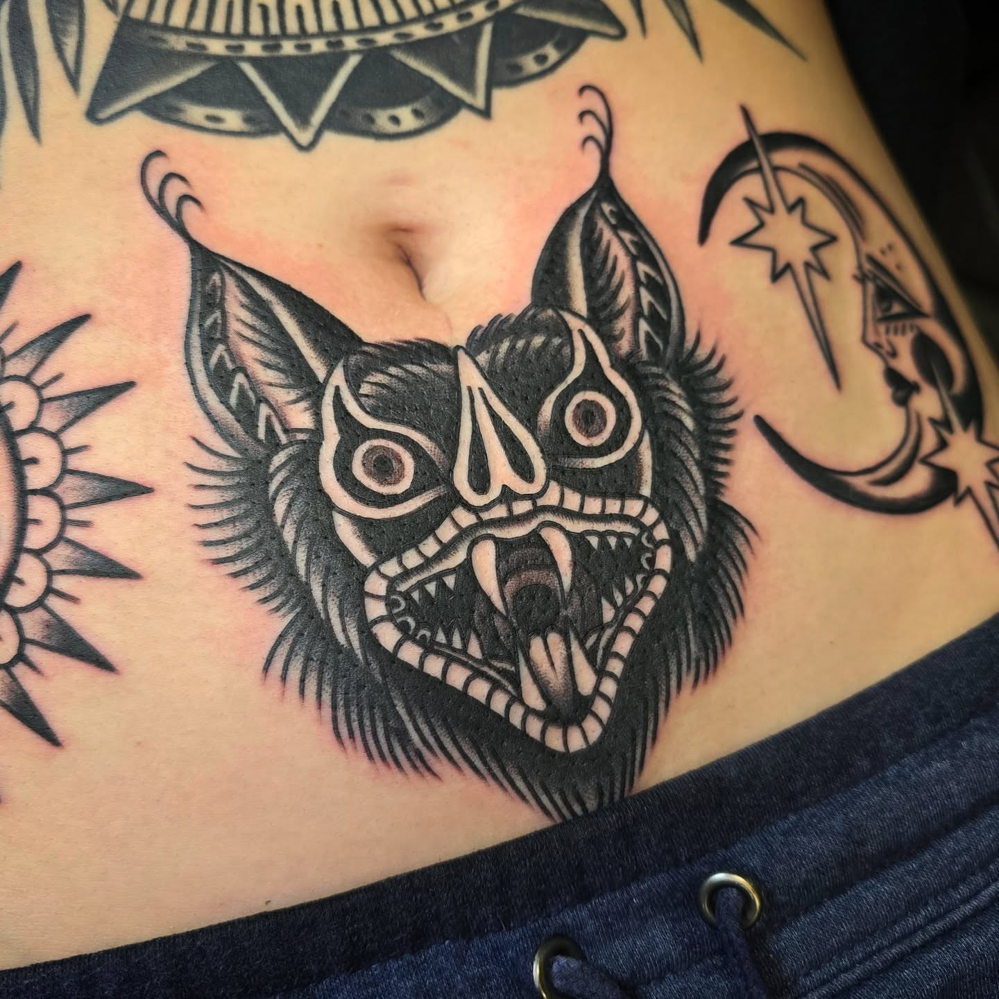 Tattoo by @fleurnoirestudio β american_traditional, black_and_grey
