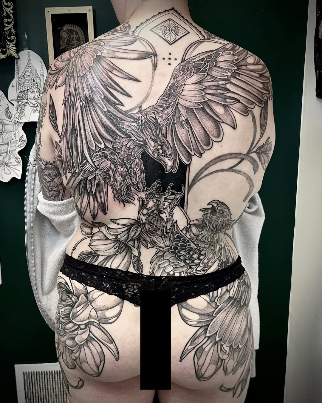 Tattoo by @racheltruskotattoos — black_and_grey, realism