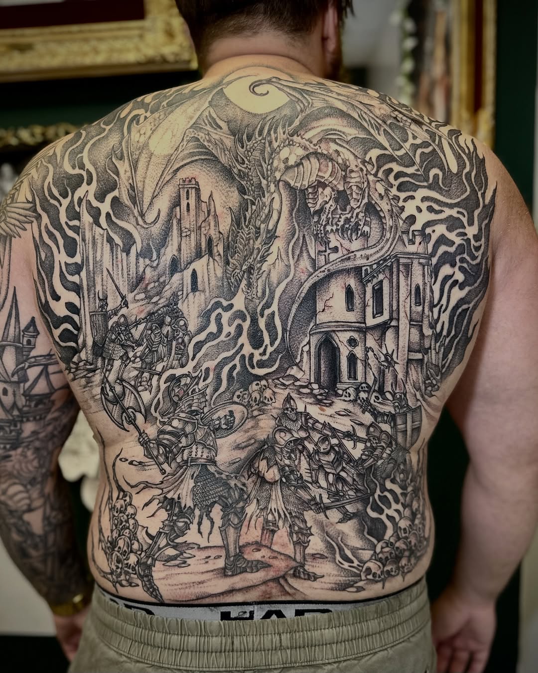 Tattoo by @racheltruskotattoos — black_and_grey, illustrative