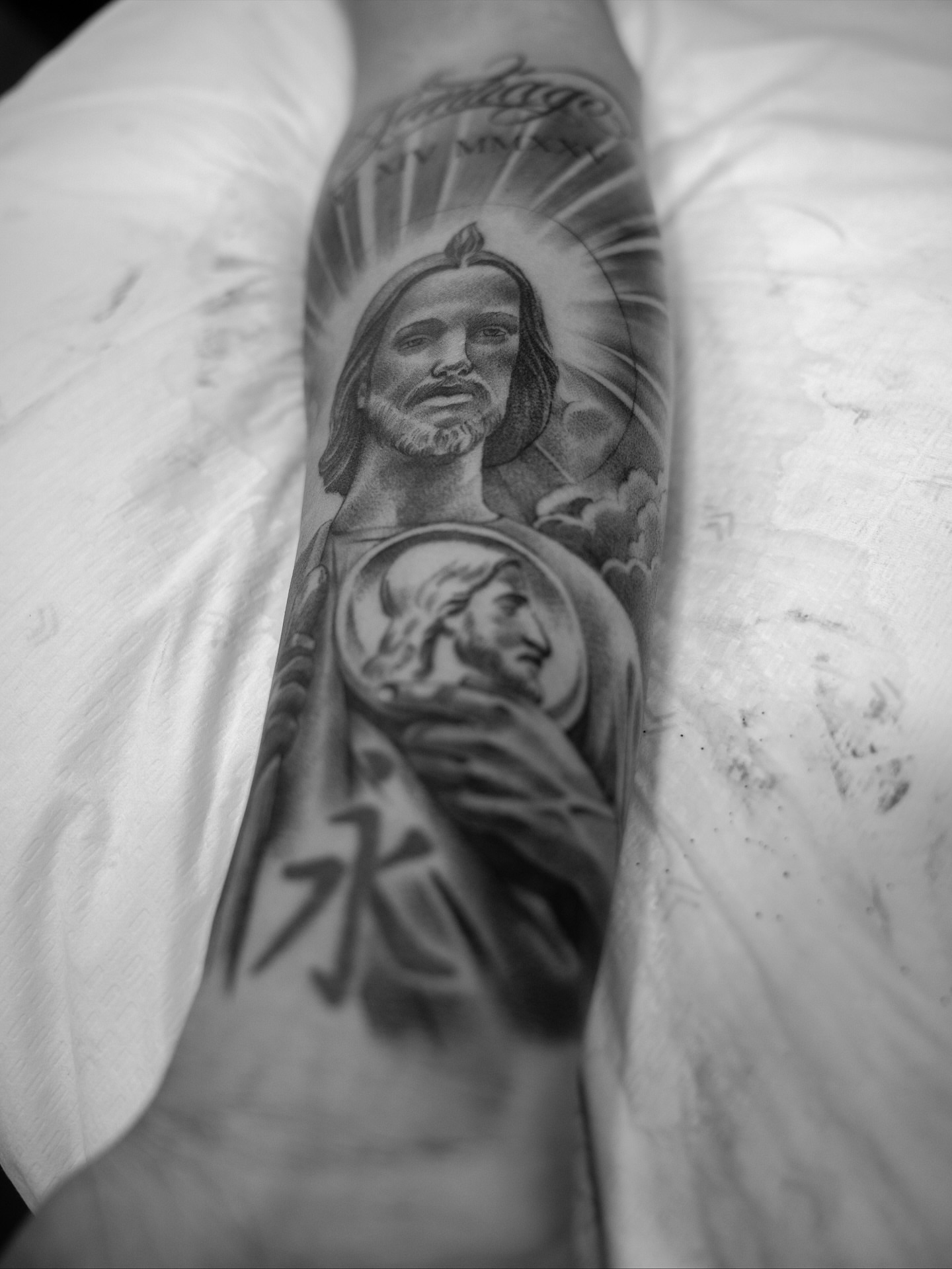 Tattoo by @red_lettr — black_and_grey