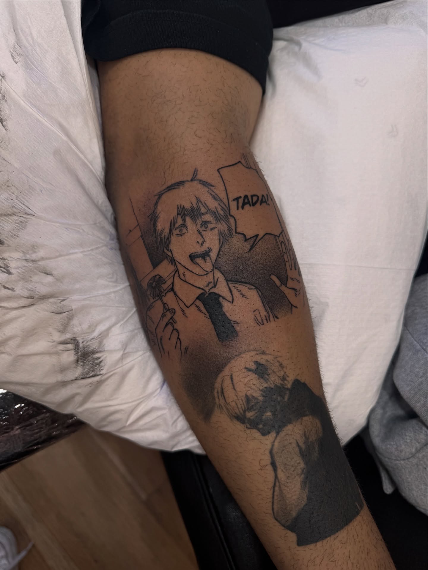 Tattoo by @red_lettr — anime