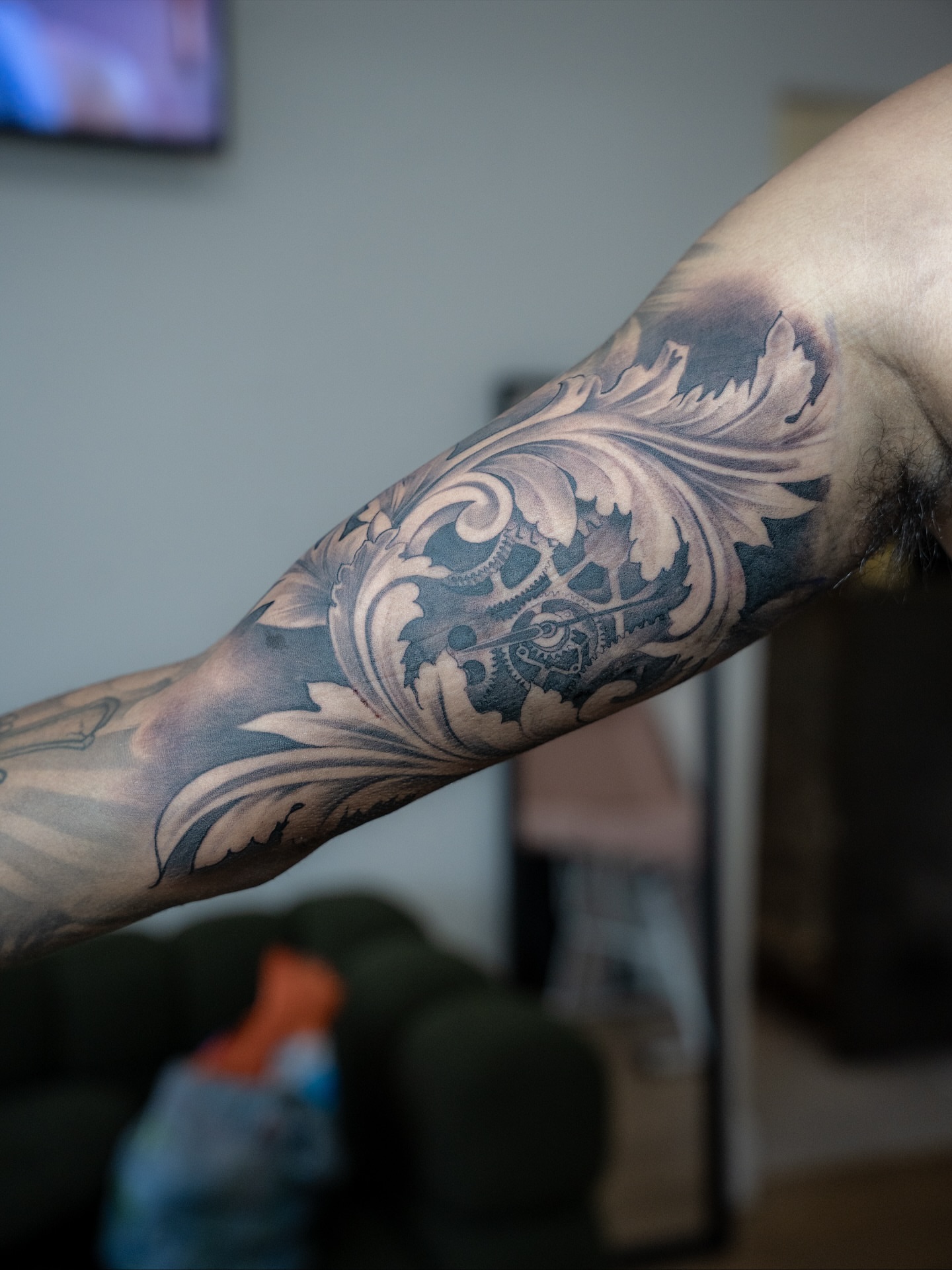 Tattoo by @red_lettr — black_and_grey, ornamental