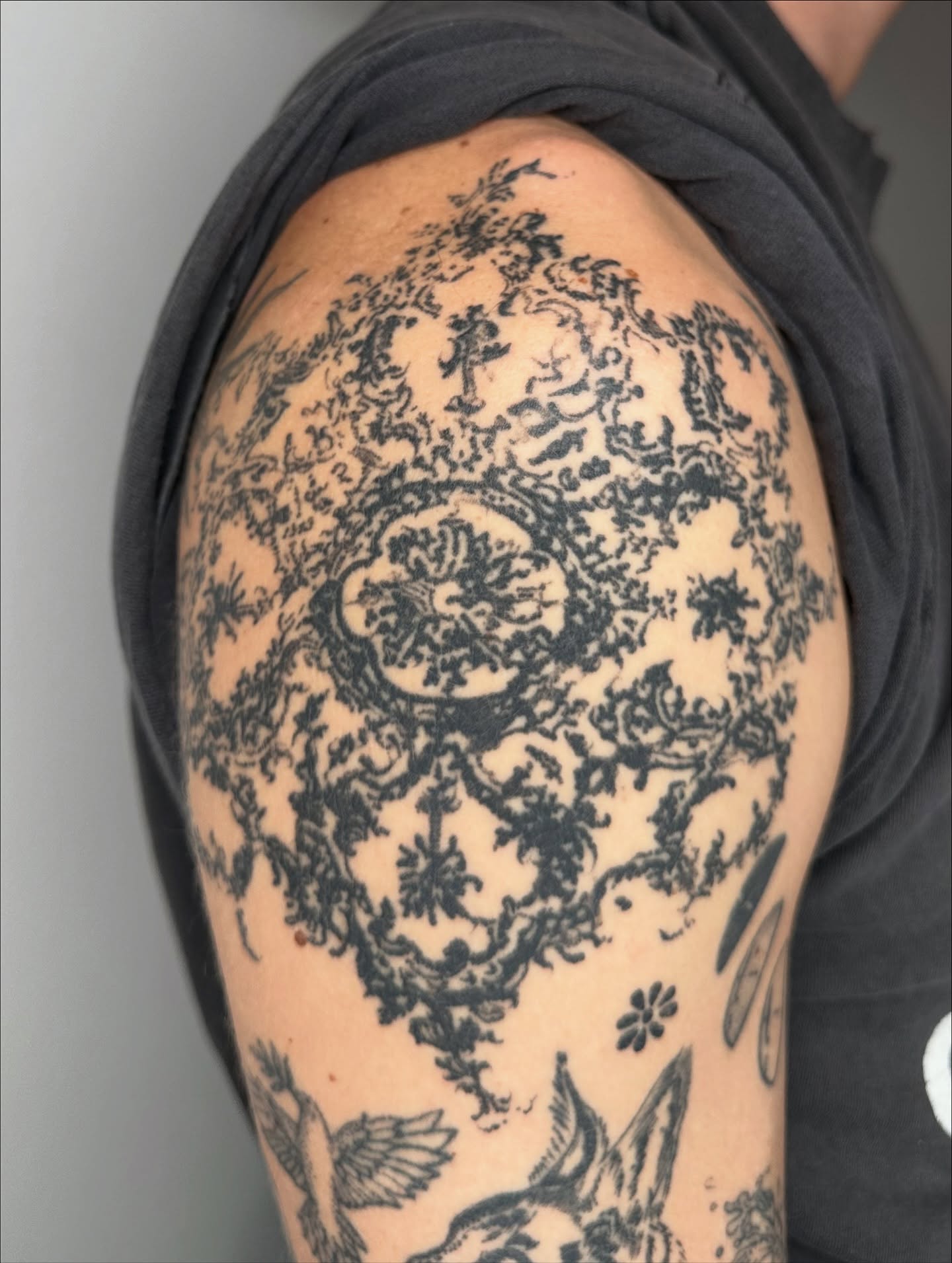 Floral mandala ornamental tattoo on the shoulder by πΈππππππ