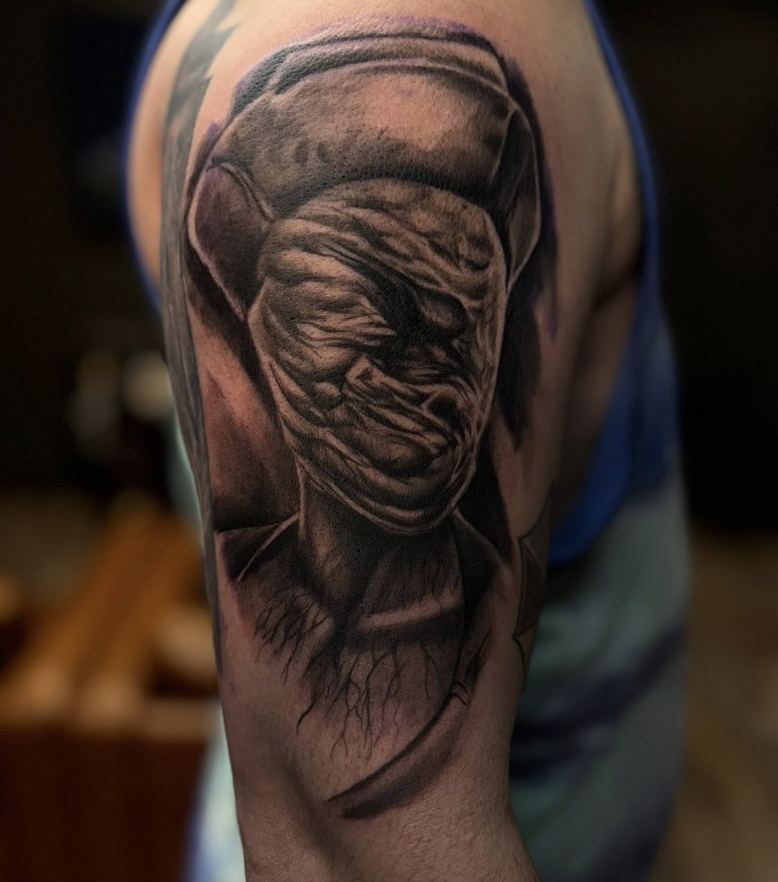 Tattoo by @caleb_moul — black_and_grey, realism