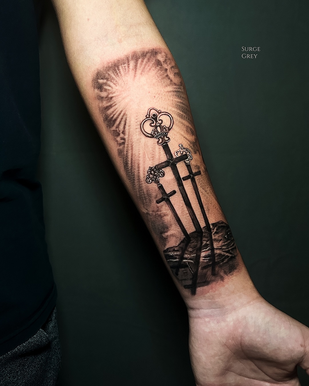 Tattoo by @surgegrey β black_and_grey, realism