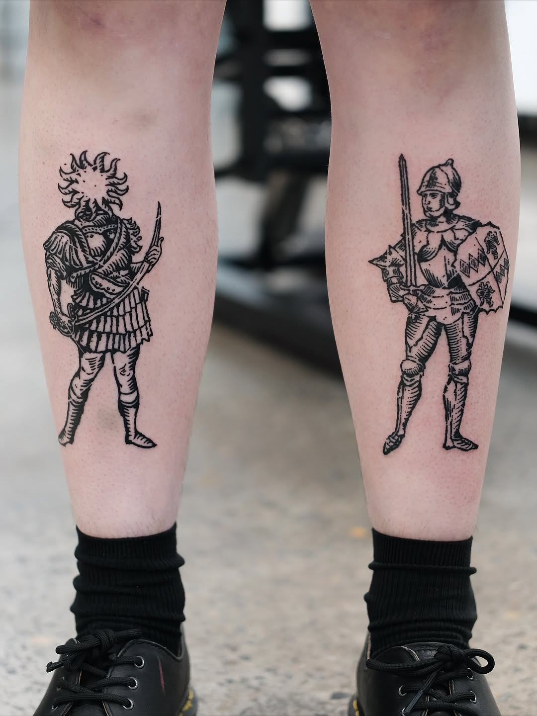 Tattoo by @florawoodcut — illustrative, black_and_grey