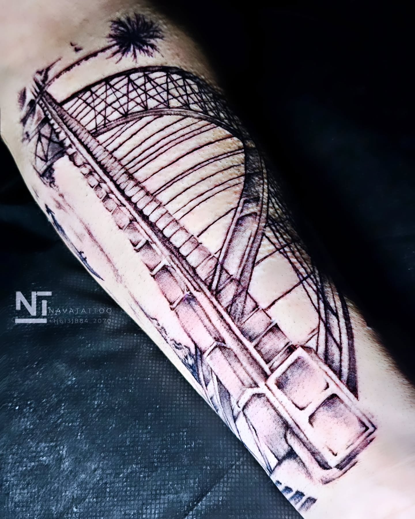 Tattoo by @navatattooo — black_and_grey