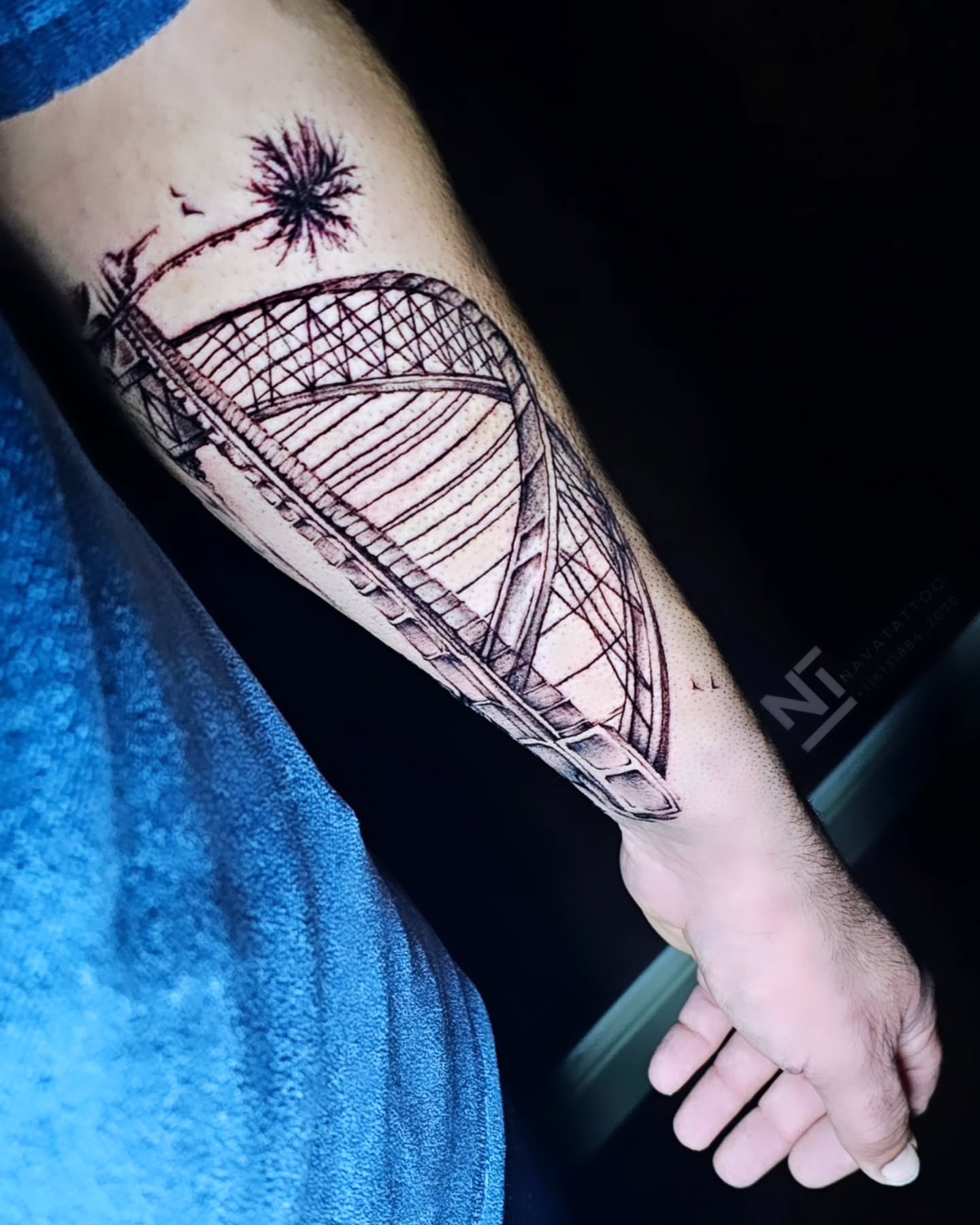 Tattoo by @navatattooo — black_and_grey
