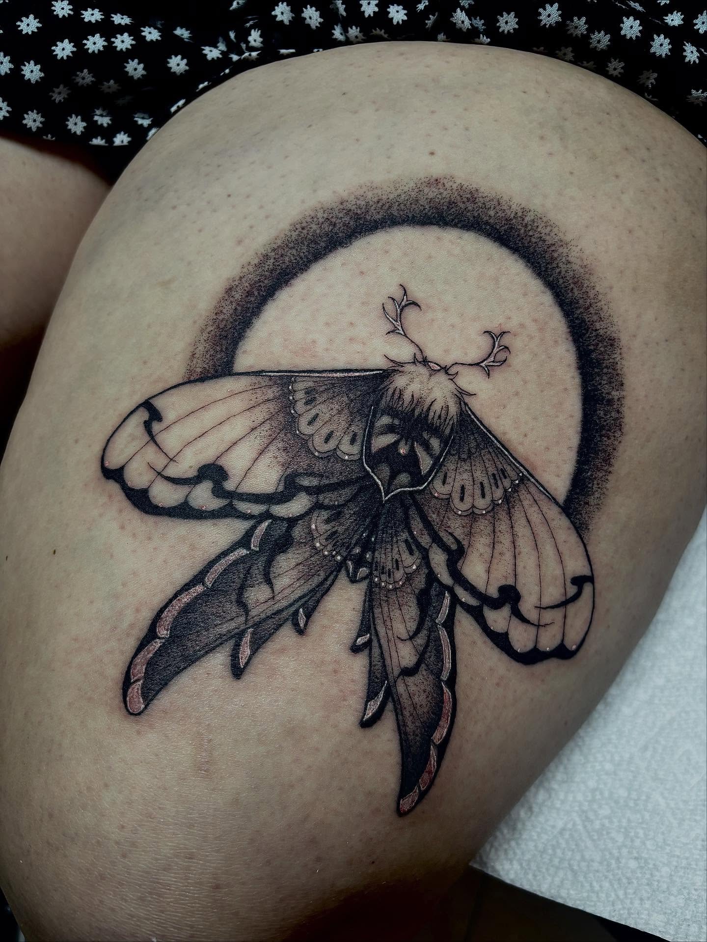 Tattoo by @inkkate_ — black_and_grey