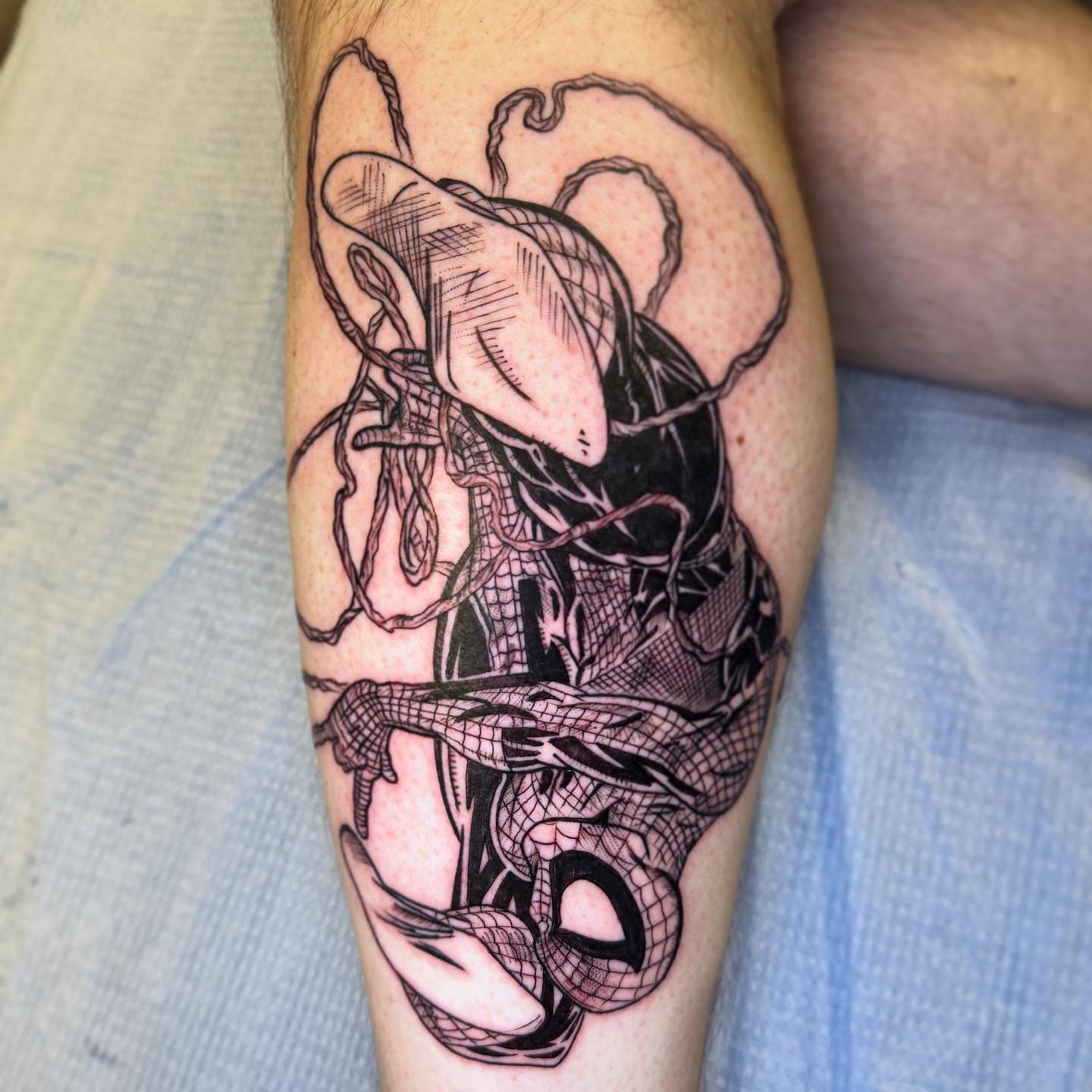 Tattoo by @justinxtattooer — black_and_grey, realism