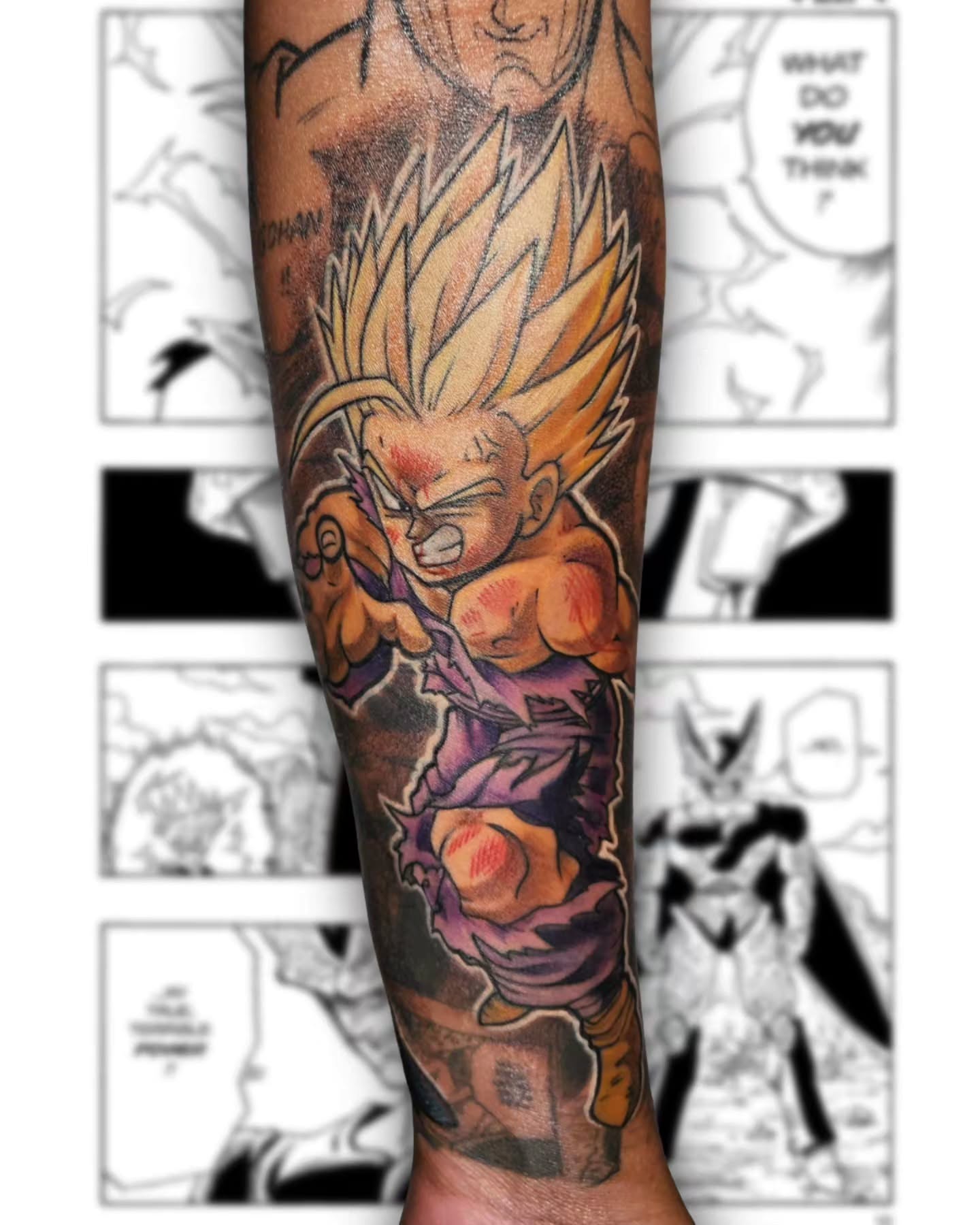 Tattoo by @narliehoodman — anime