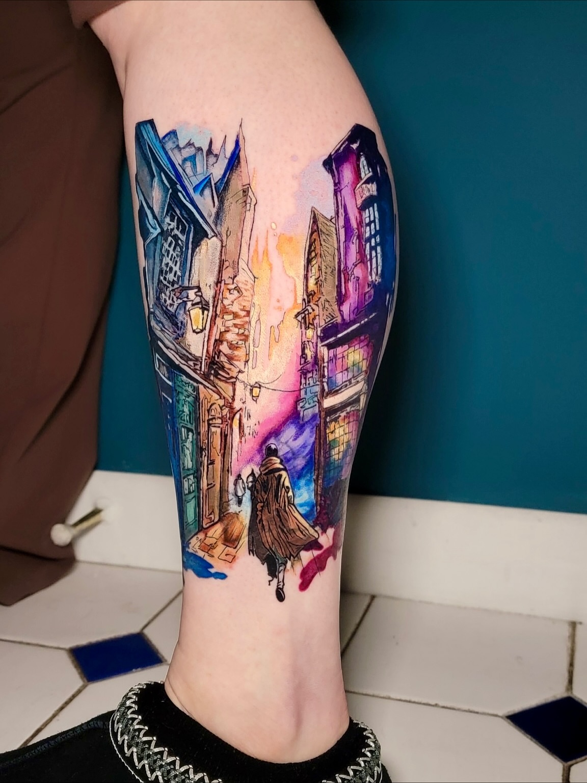 Tattoo by @d.ismailovink — watercolor