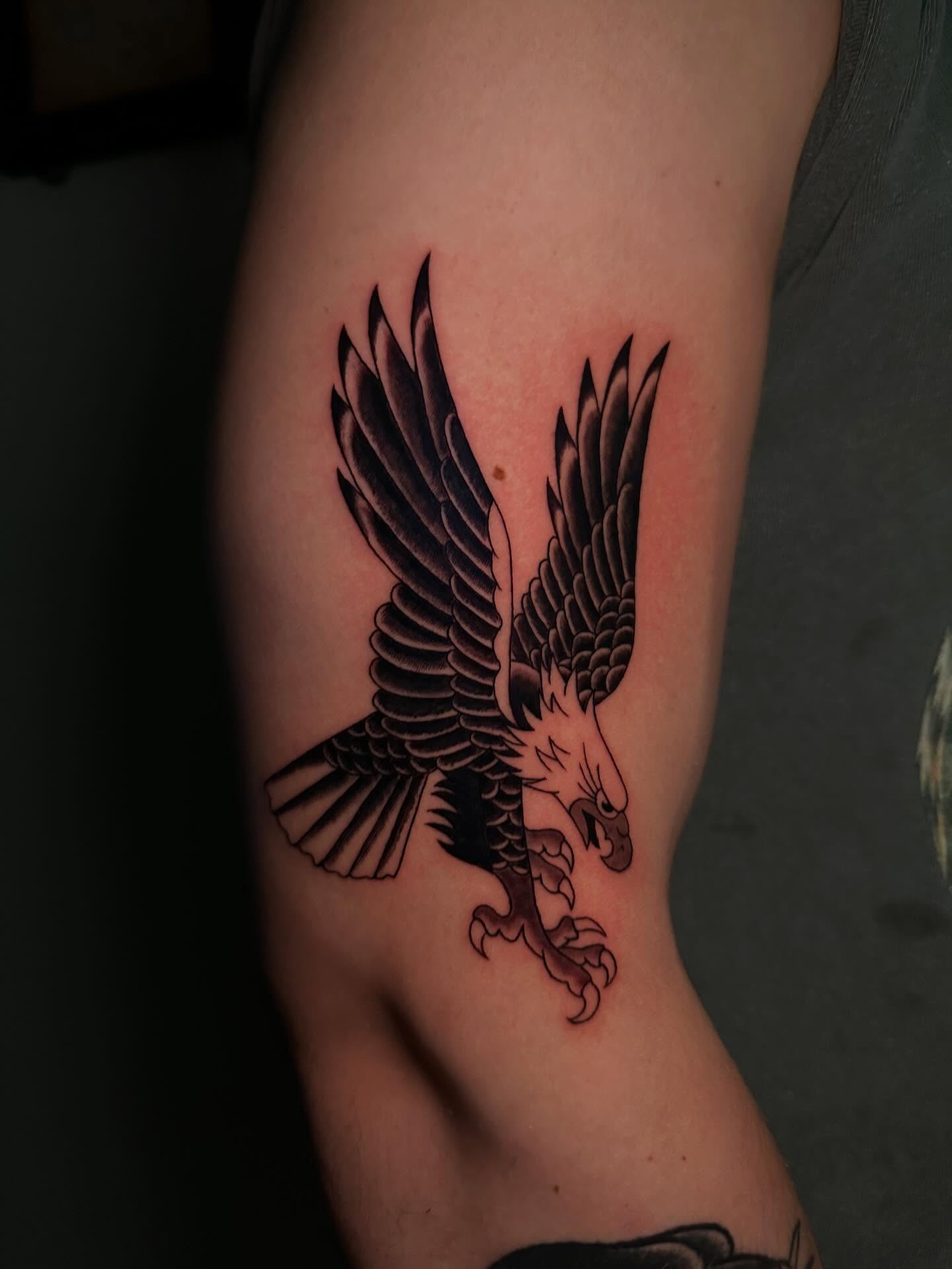 Tattoo by @elexus_tattoos — black_and_grey
