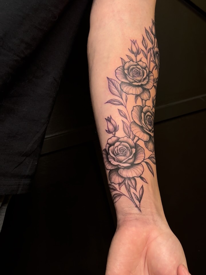 Tattoo by @colourblindtattoo — black_and_grey
