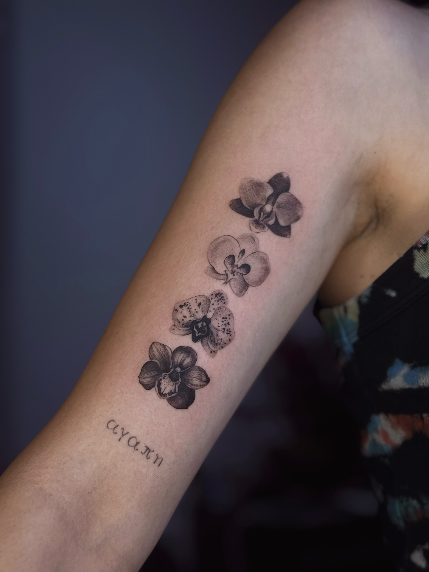 Tattoo by @yourdarkstory — black_and_grey