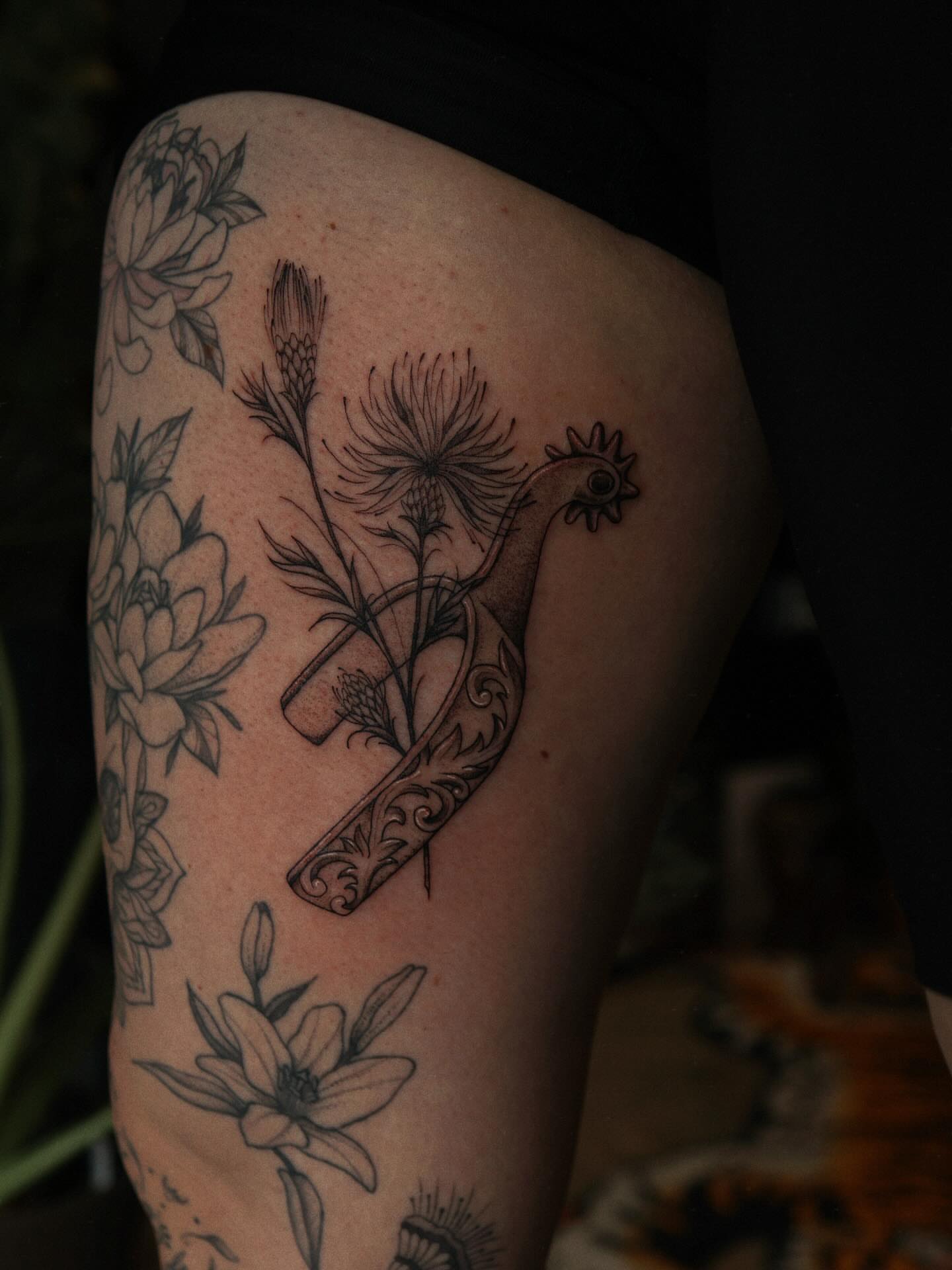 Tattoo by @randatattoos β black_and_grey