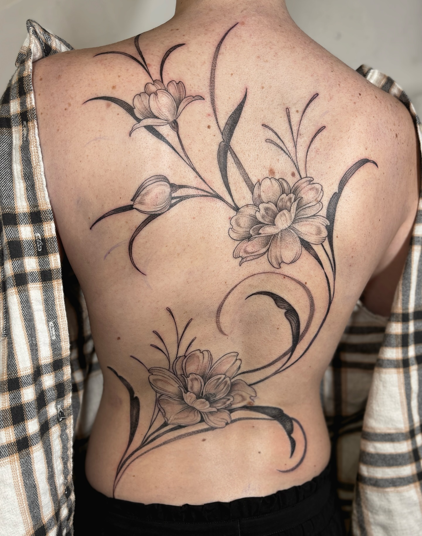 Tattoo by @kinseymillertattoo — black_and_grey