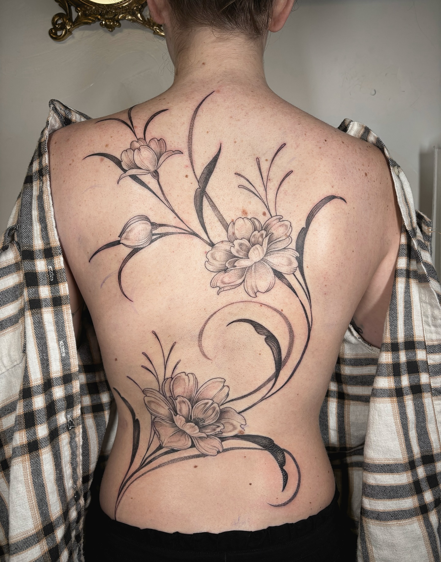 Tattoo by @kinseymillertattoo — black_and_grey