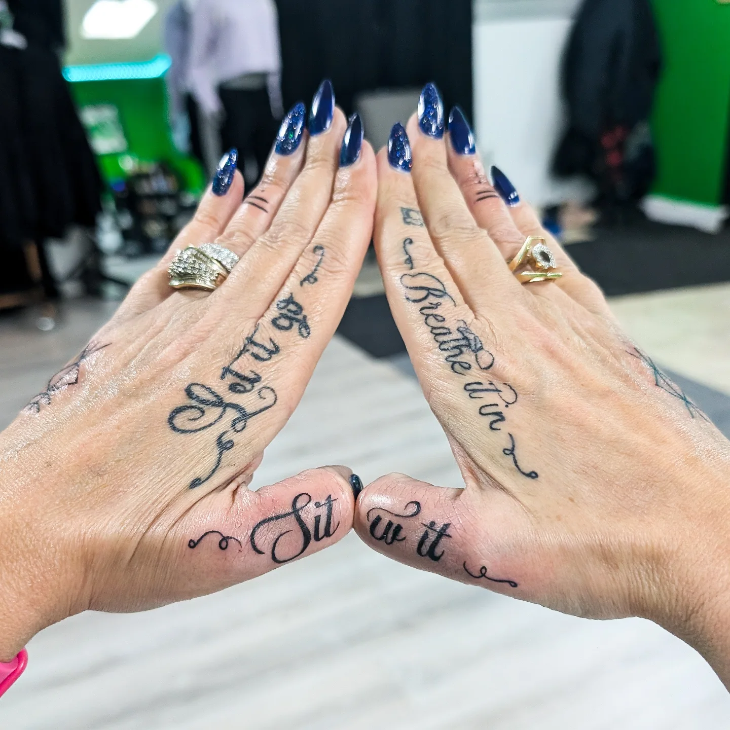 Tattoo by @poked.protein — lettering_script