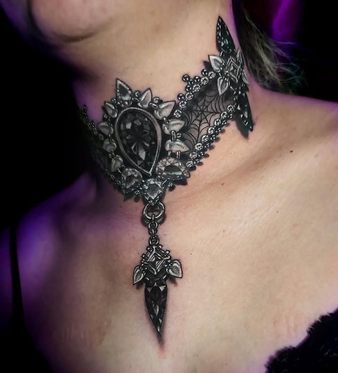 Tattoo by @amberstrangetattoos โ realism, black_and_grey