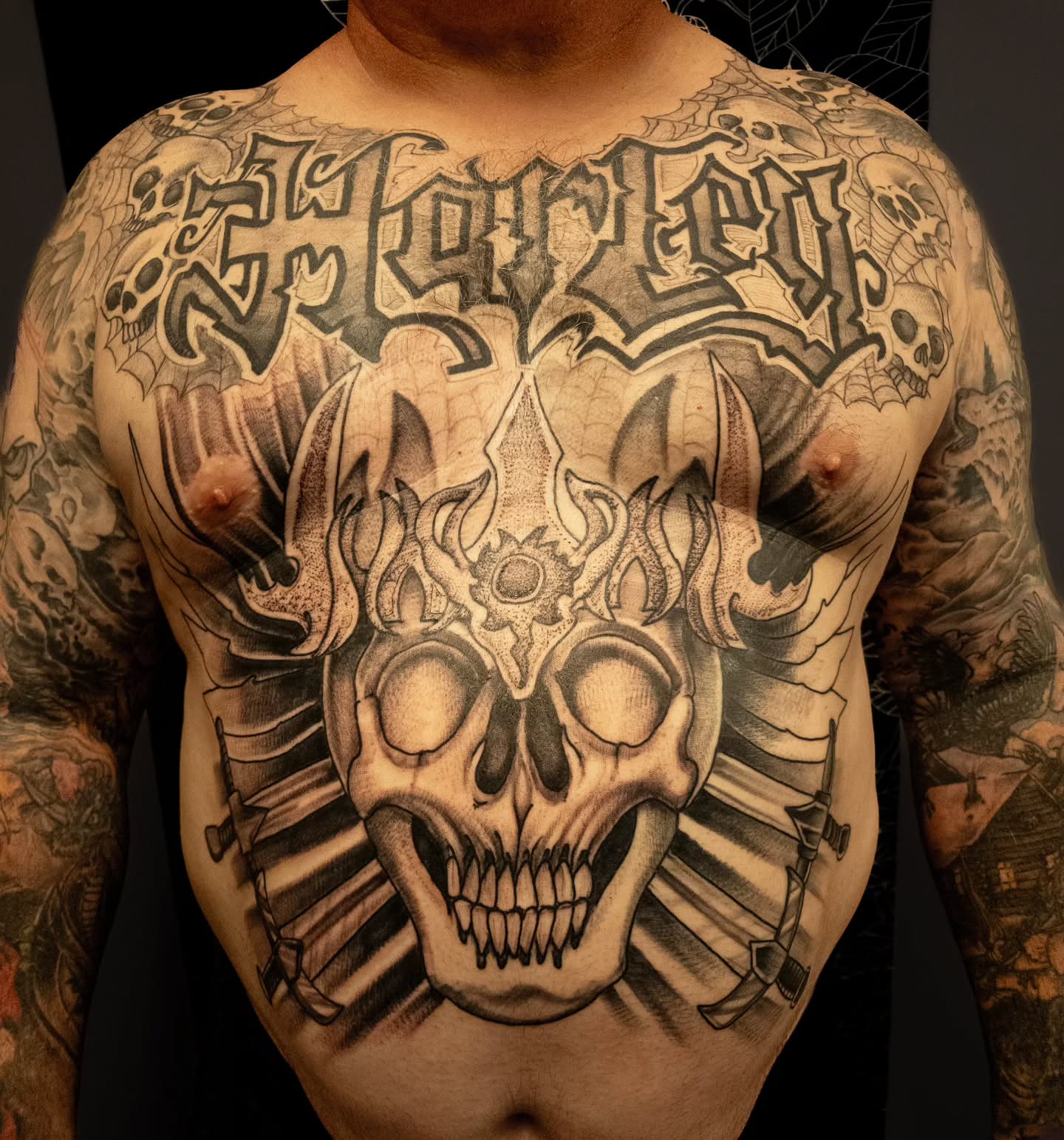 Tattoo by @jasonpellandtattoo — black_and_grey