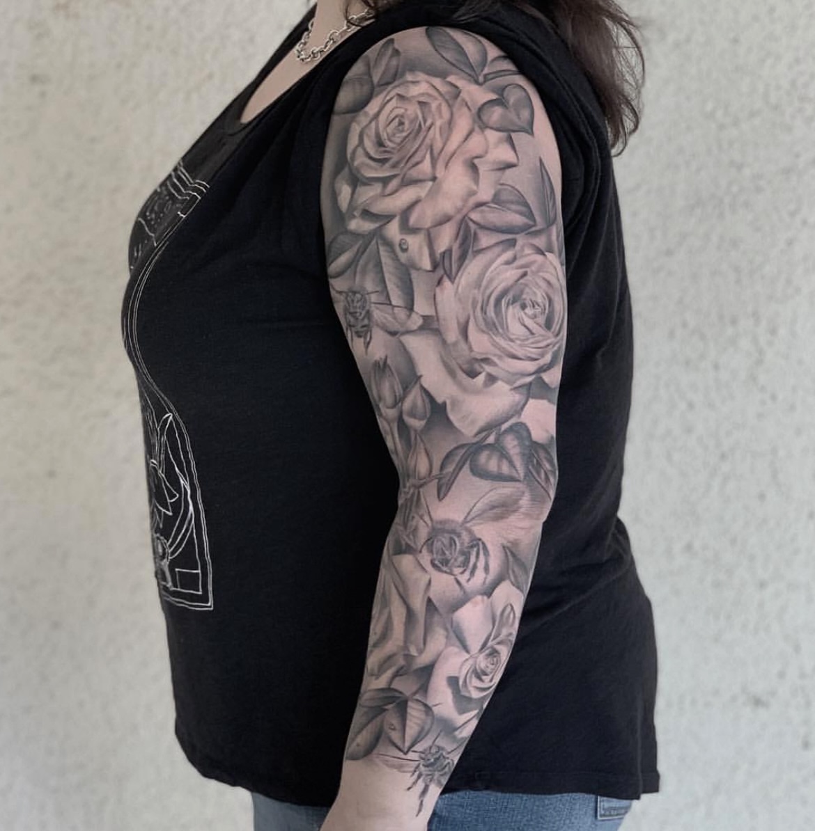Tattoo by @caroljackytattoos — black_and_grey, realism