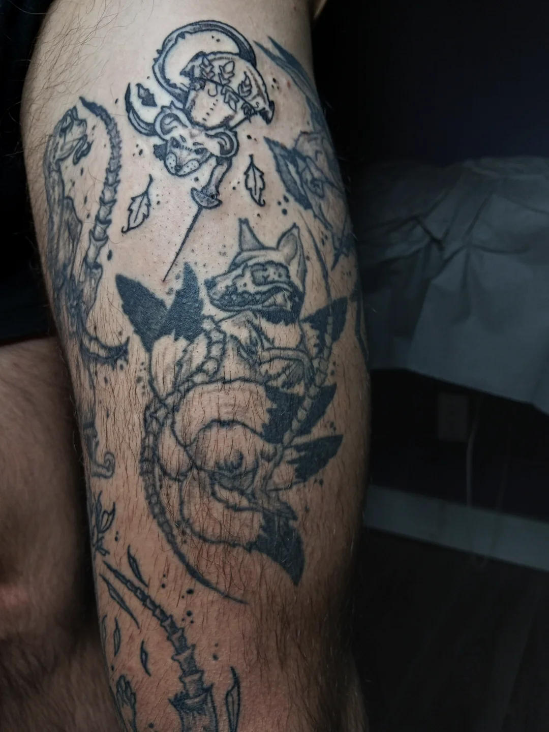 Tattoo by @khymmoon — black_and_grey