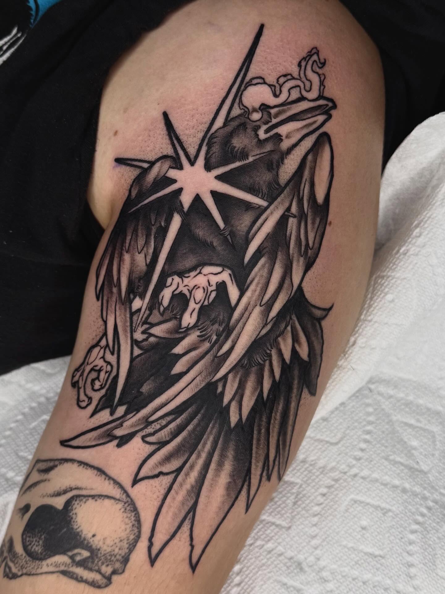 Tattoo by @starrdvst_ β black_and_grey
