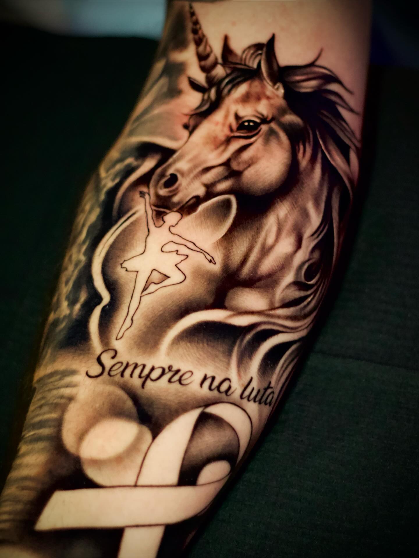 Tattoo by @botero_tattoo β realism, black_and_grey