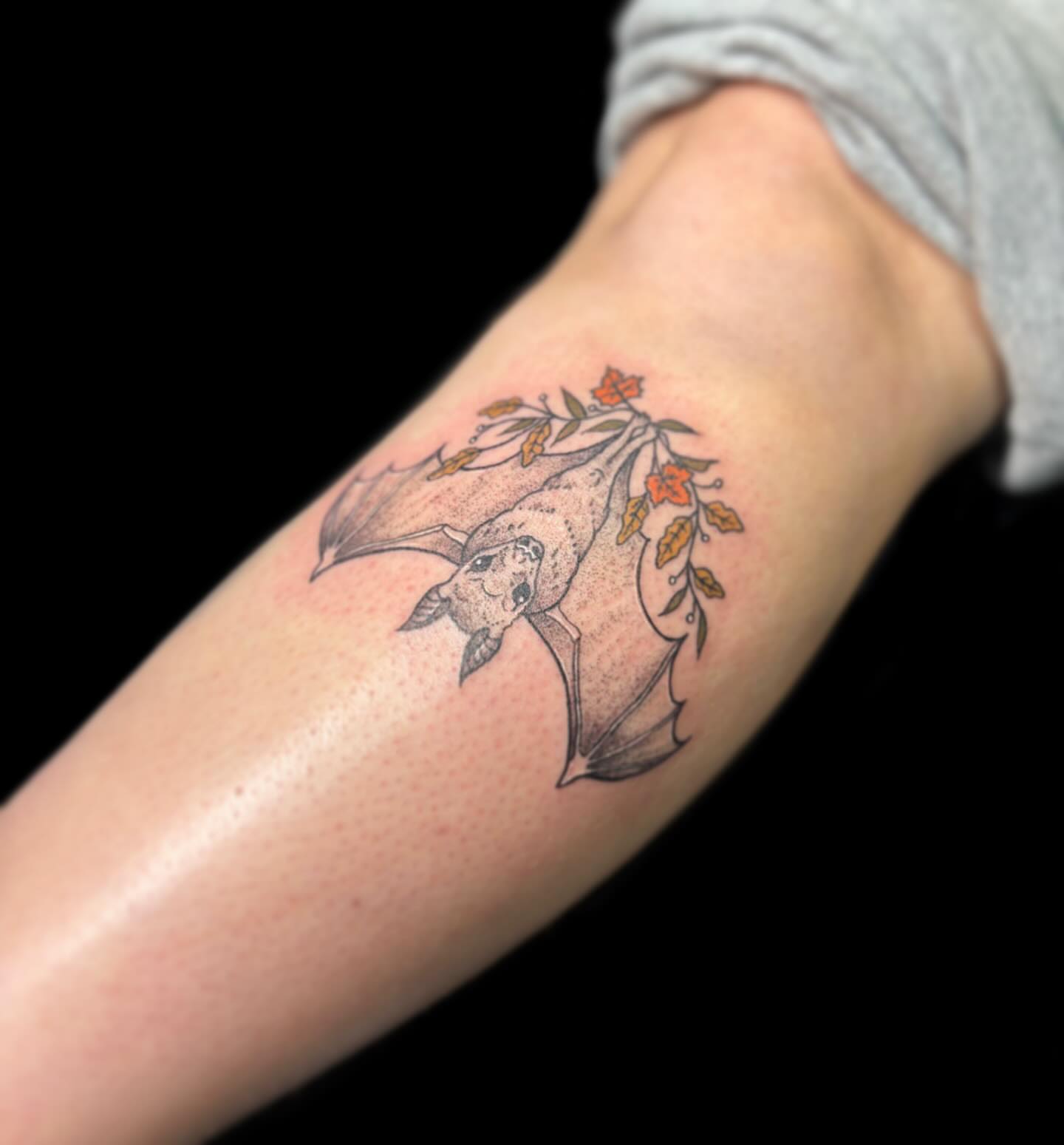 Tattoo by @theinkedfrog — dotwork, realism