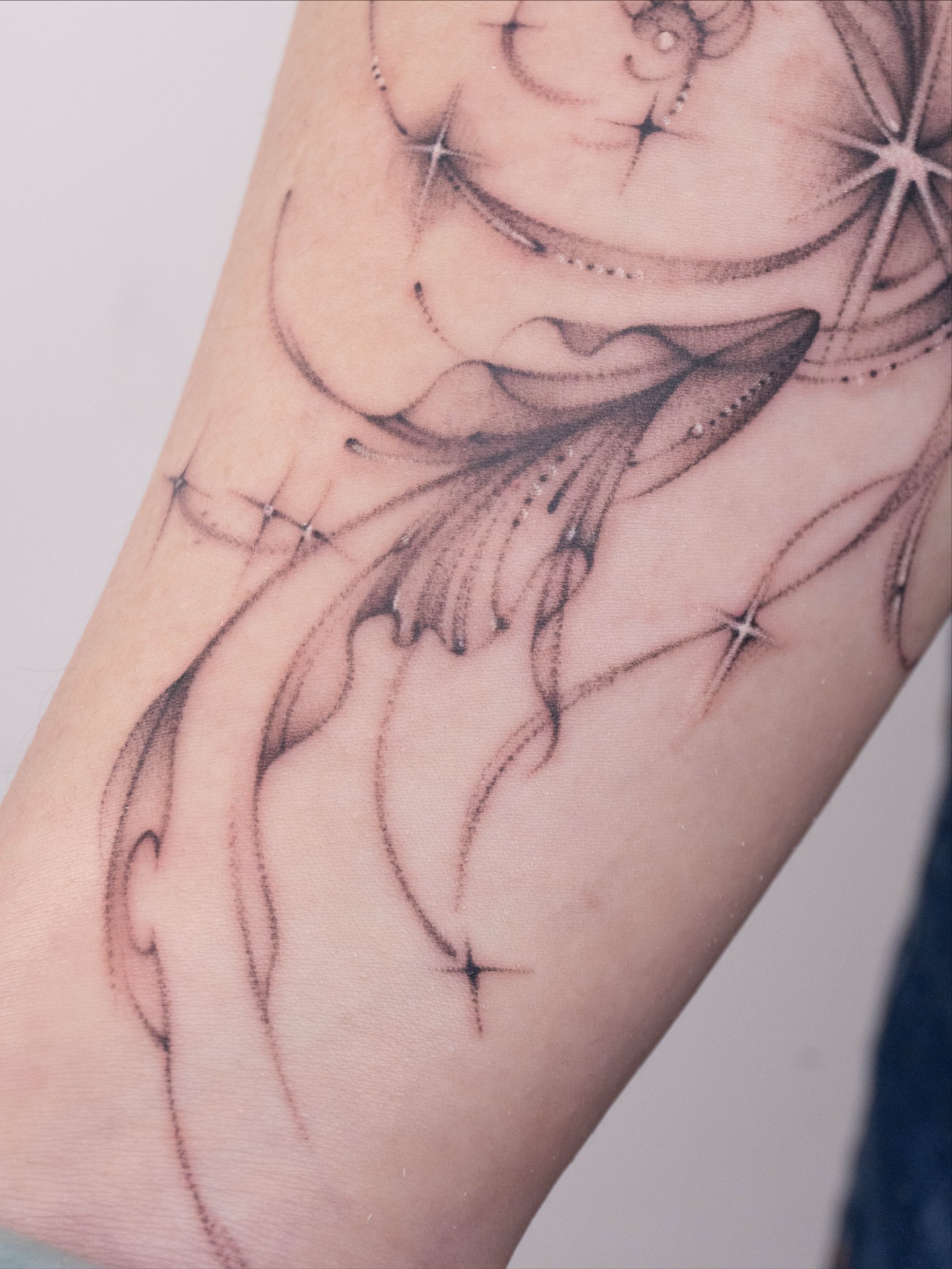 Tattoo by @gracillustrates — black_and_grey