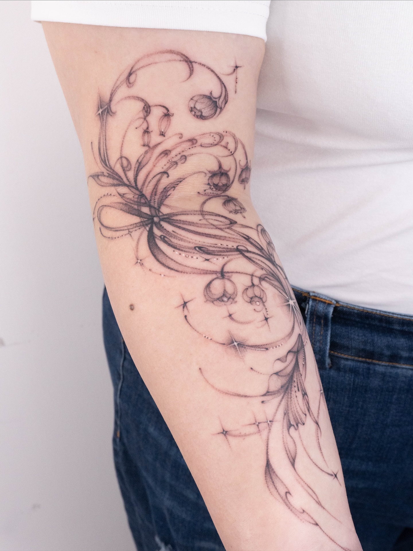 Tattoo by @gracillustrates — black_and_grey, ornamental